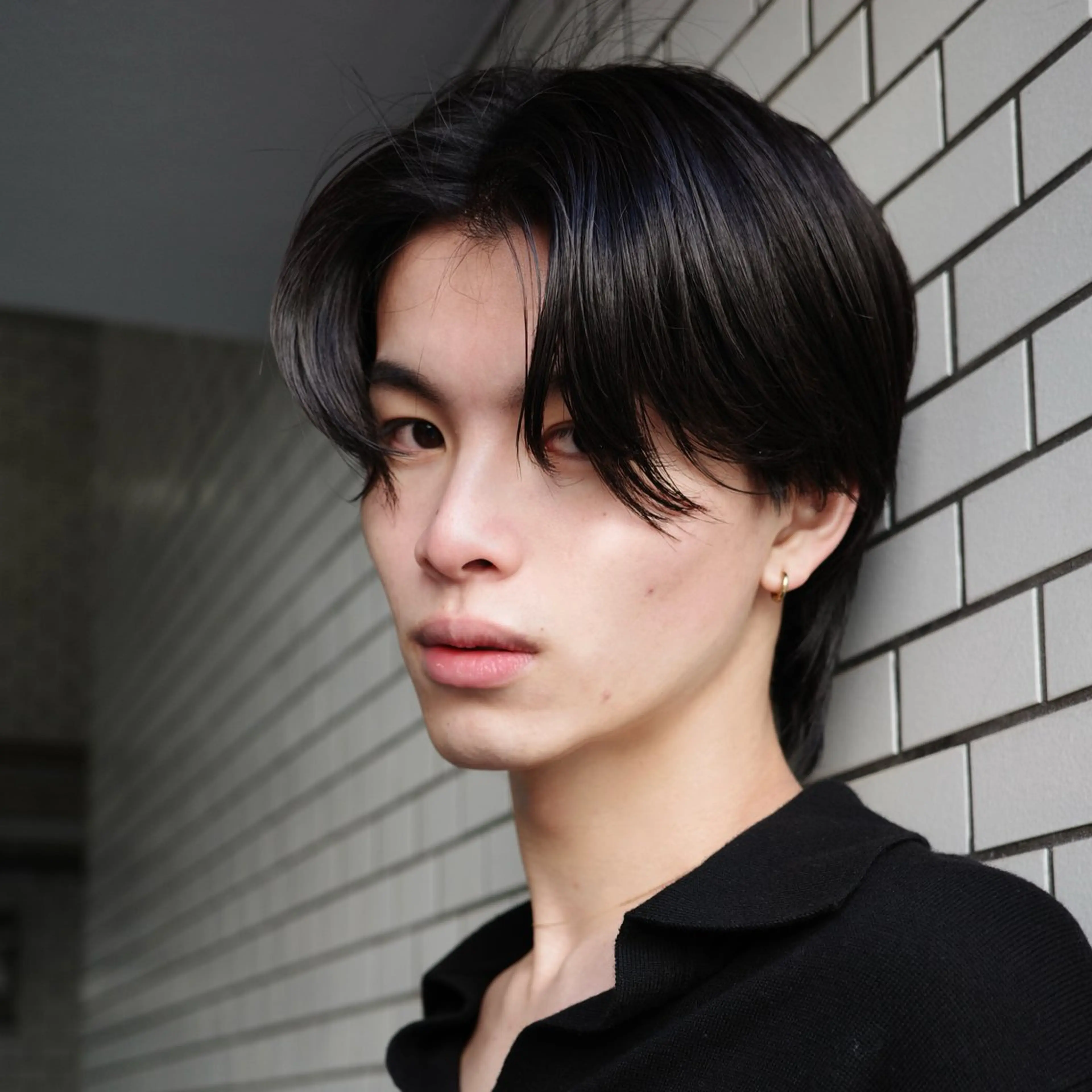 ショート メンズ センターパート カット パーマ SHUNメンズパーマ スパイキーショートのヘアスタイル