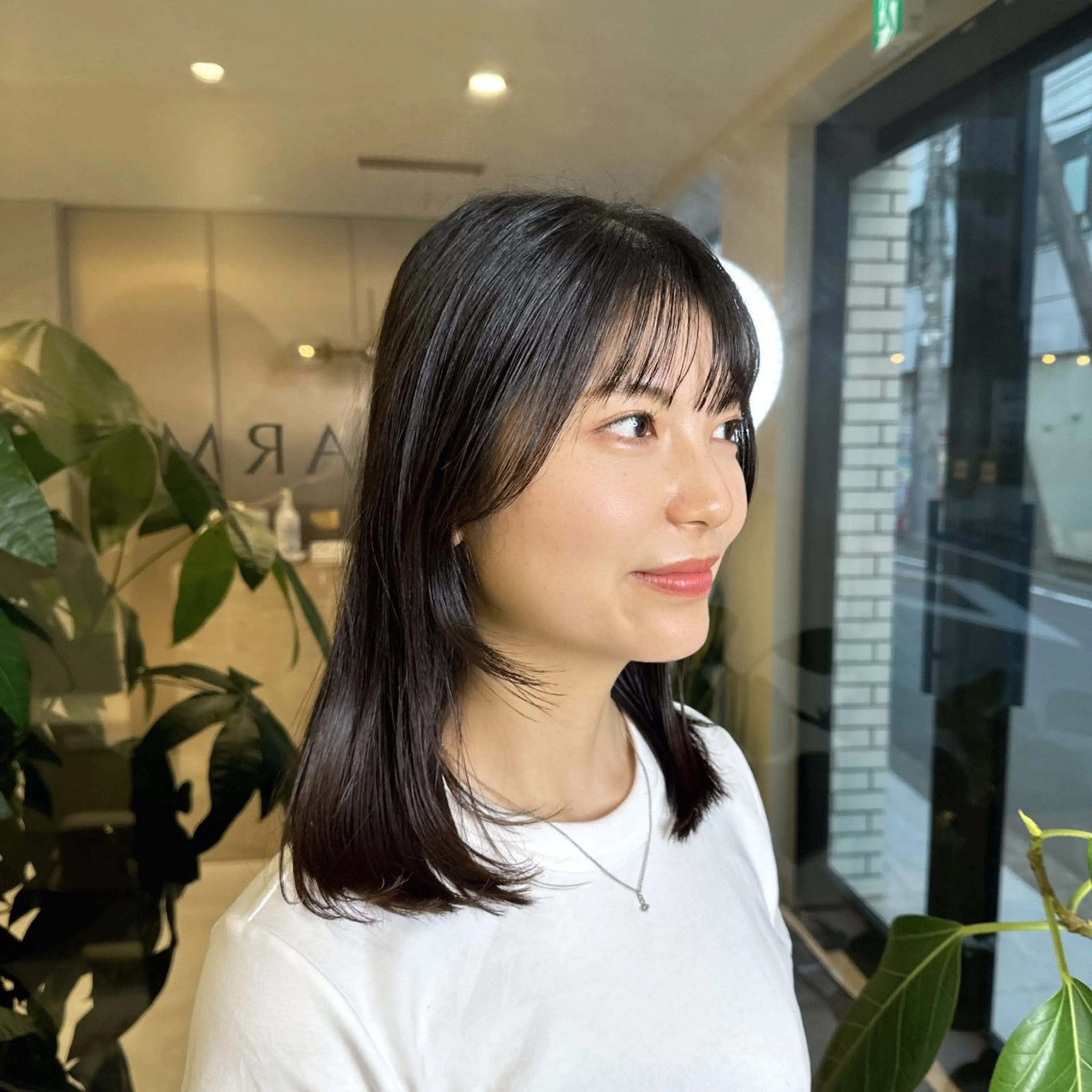 ミディアム カット ヘアカラー 金子侑史 /縮毛矯正の人のヘアスタイル