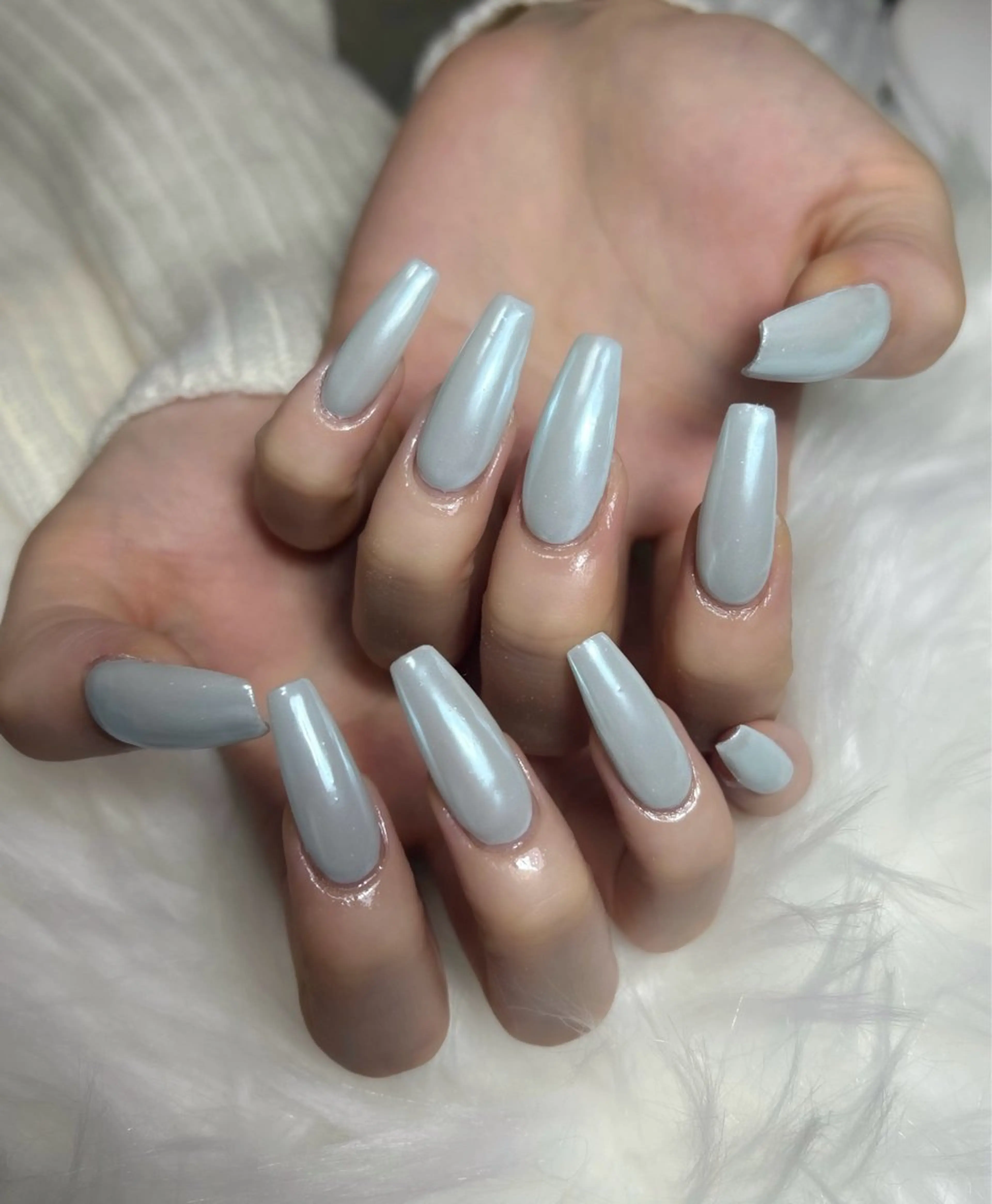 ネイル アートネイル オーロラネイル チークネイル 長さ出し フットネイル Chan nailsのネイルデザイン