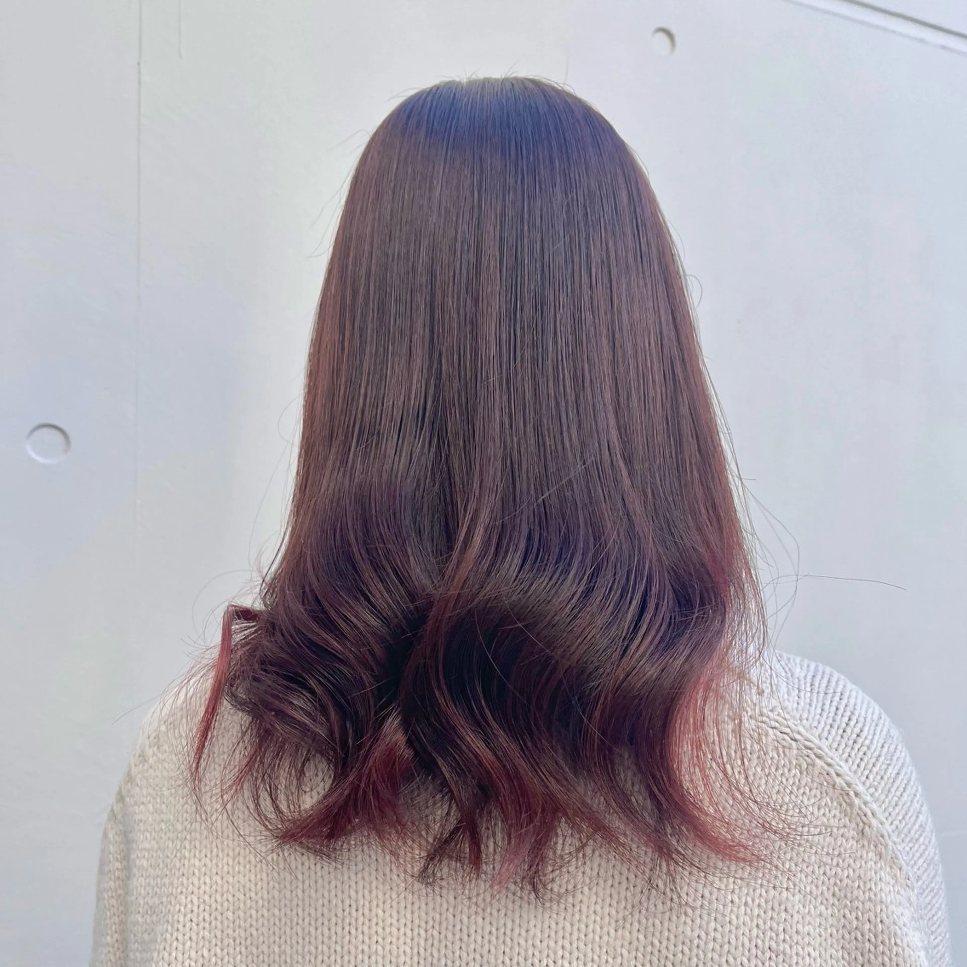 ロング カラー ブリーチ ブラウンカラー ダブルカラー ブリーチなしカラー ピンクカラー ヘアカラー トリートメント 藤澤 夏実/インナーカラーのヘアスタイル