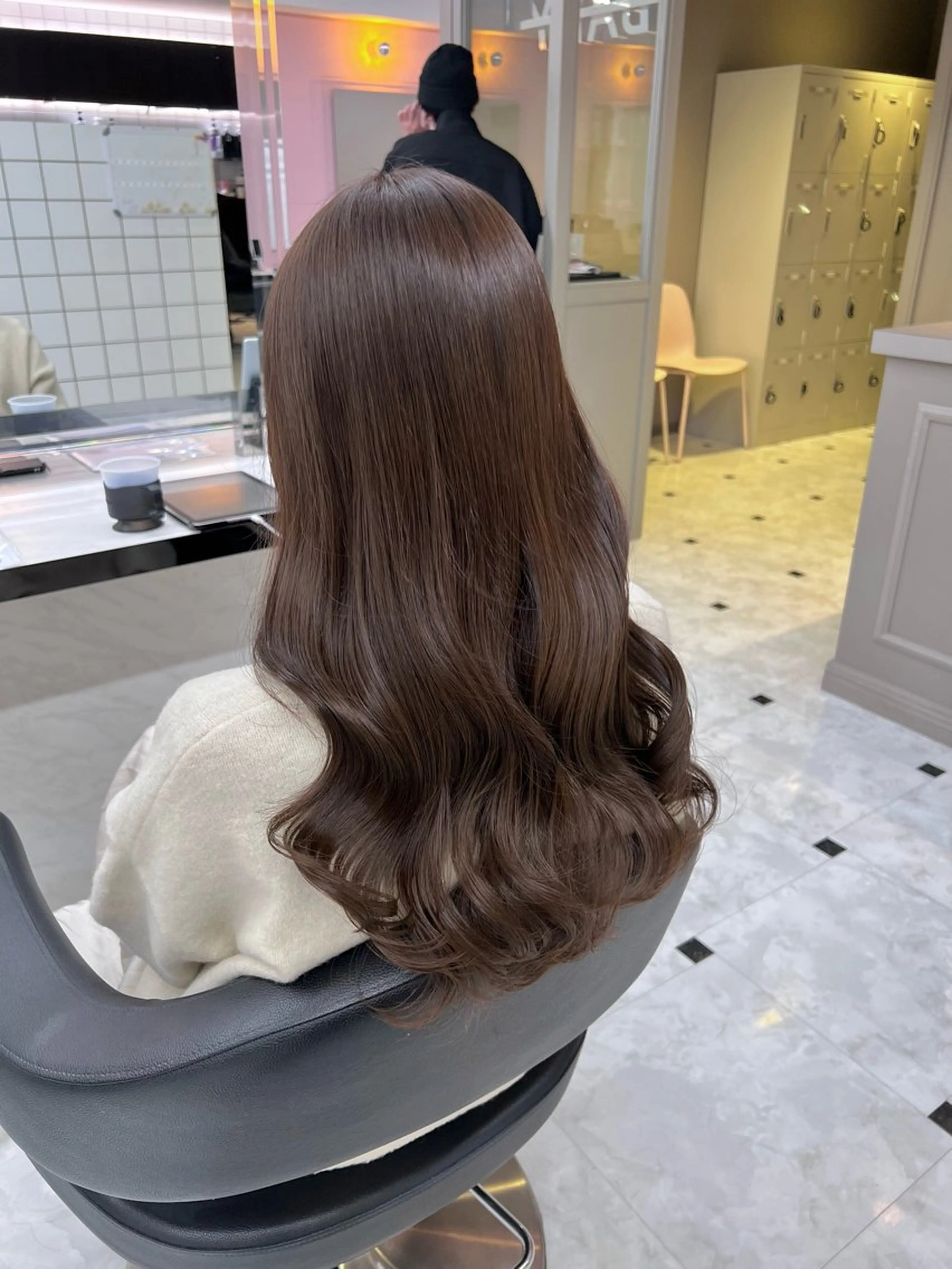 ミディアム カラー ヘアアレンジ ヘアカラー トリートメント ヘッドスパ ヘアセット 💕上野美容師☁ ブリーチ💖サワのヘアスタイル