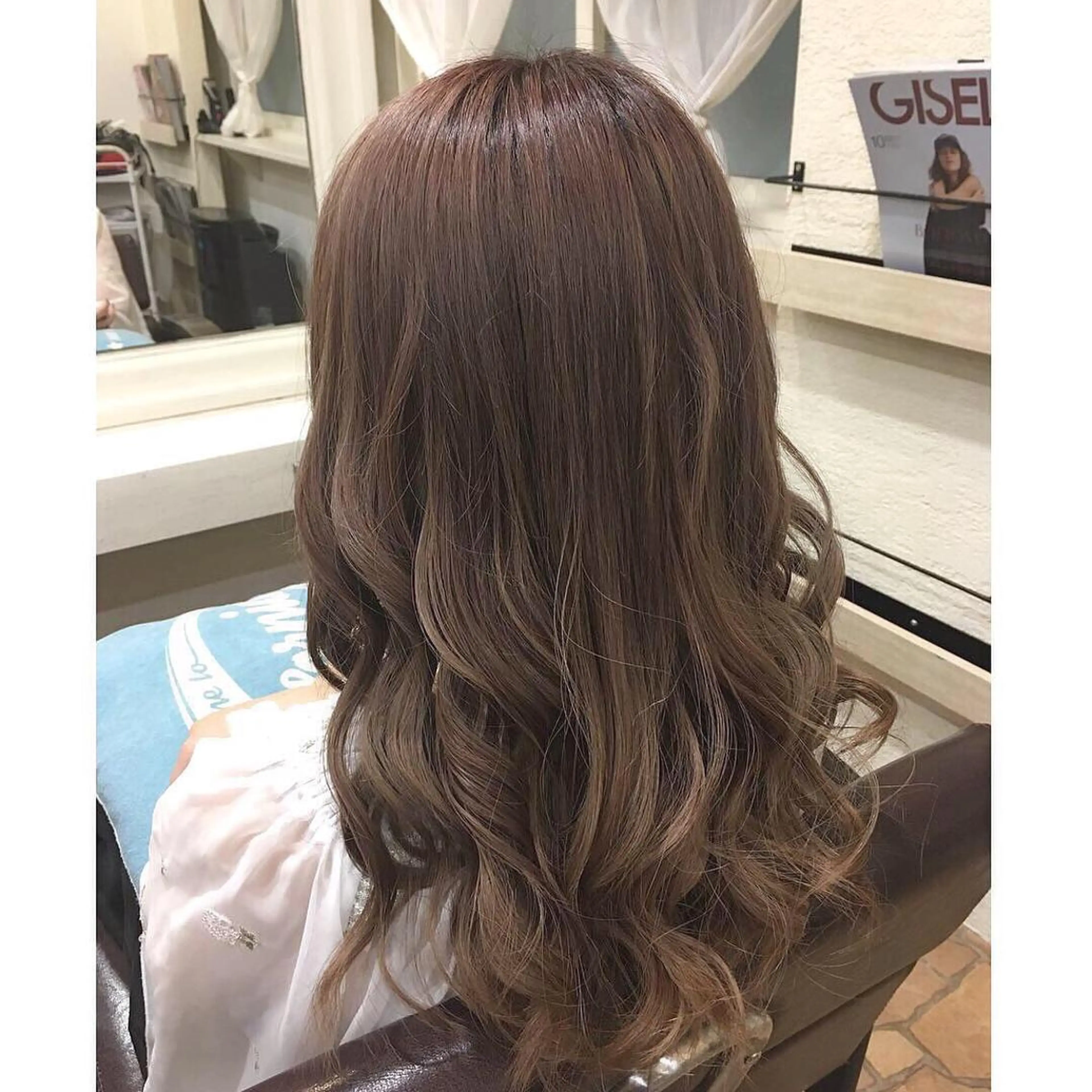 ロング カラー ヘアアレンジ ベージュカラー ピンクカラー ピンクベージュ カット ヘアカラー トリートメント 🎀透明感カラーෆ 🪄Maikoのヘアスタイル