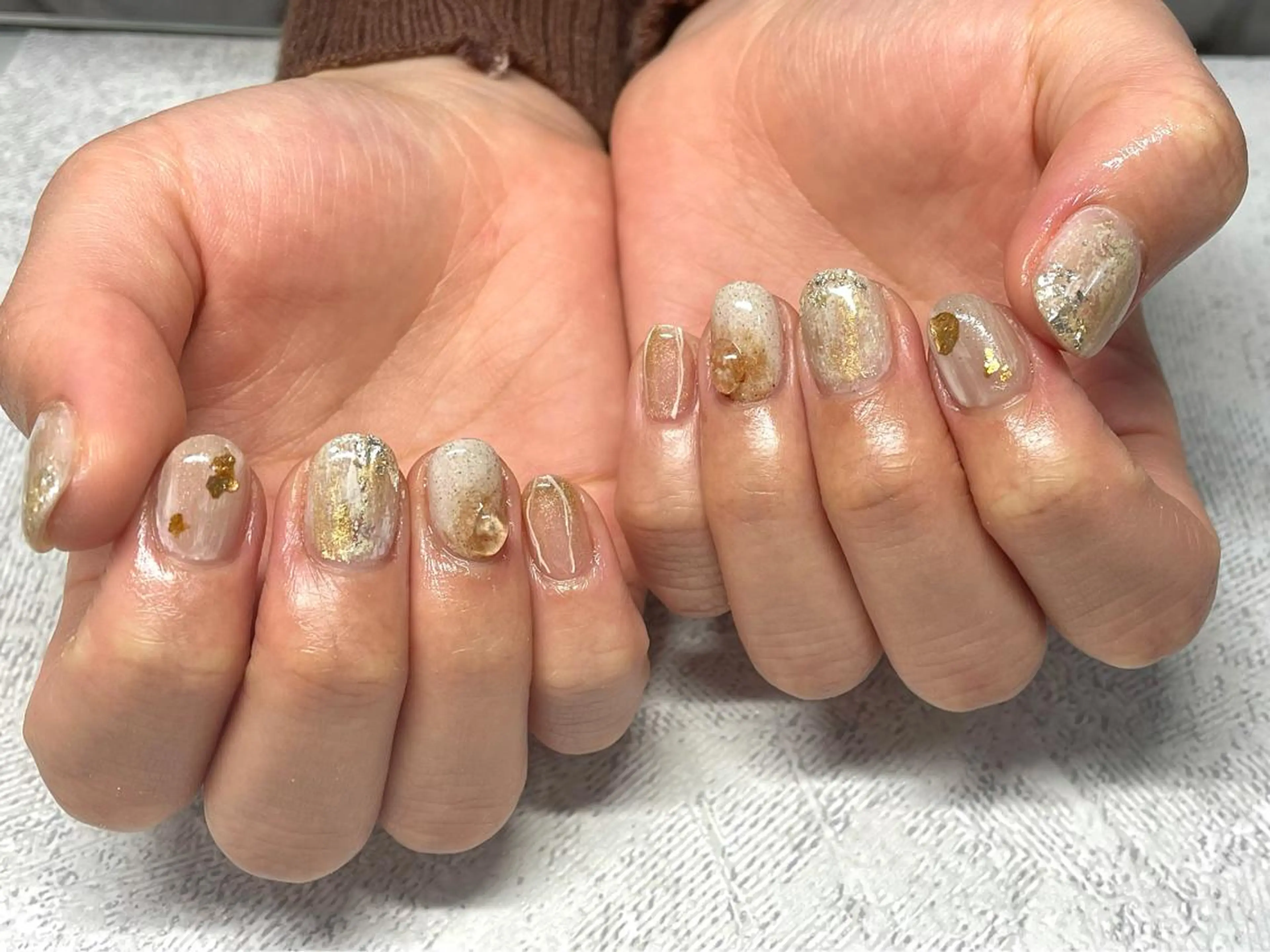 ネイル キラキラネイル ニュアンスネイル Nagashima sanaのネイルデザイン