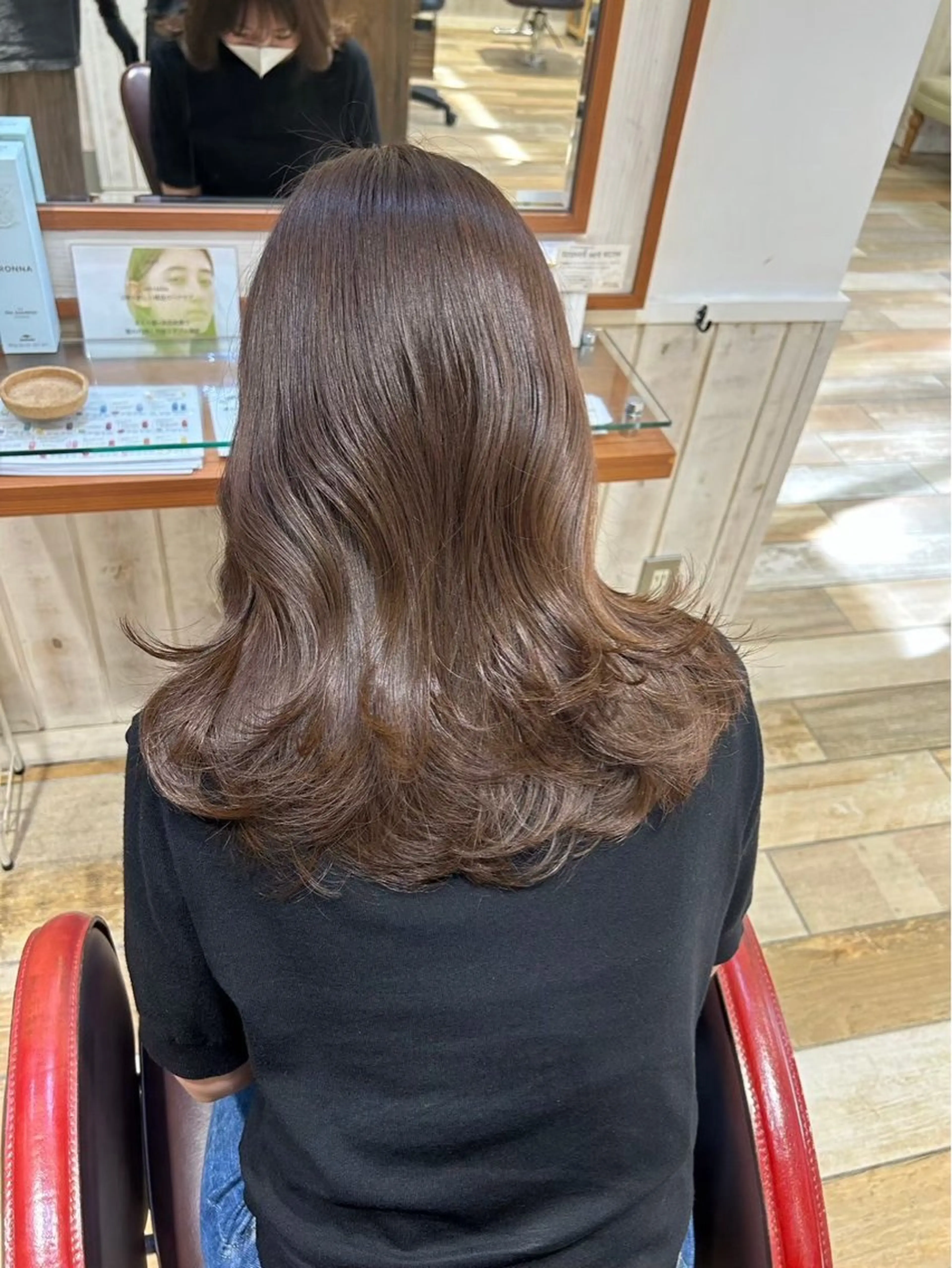 セミロング 韓国ヘア ‎🤍KANA🎀のヘアスタイル