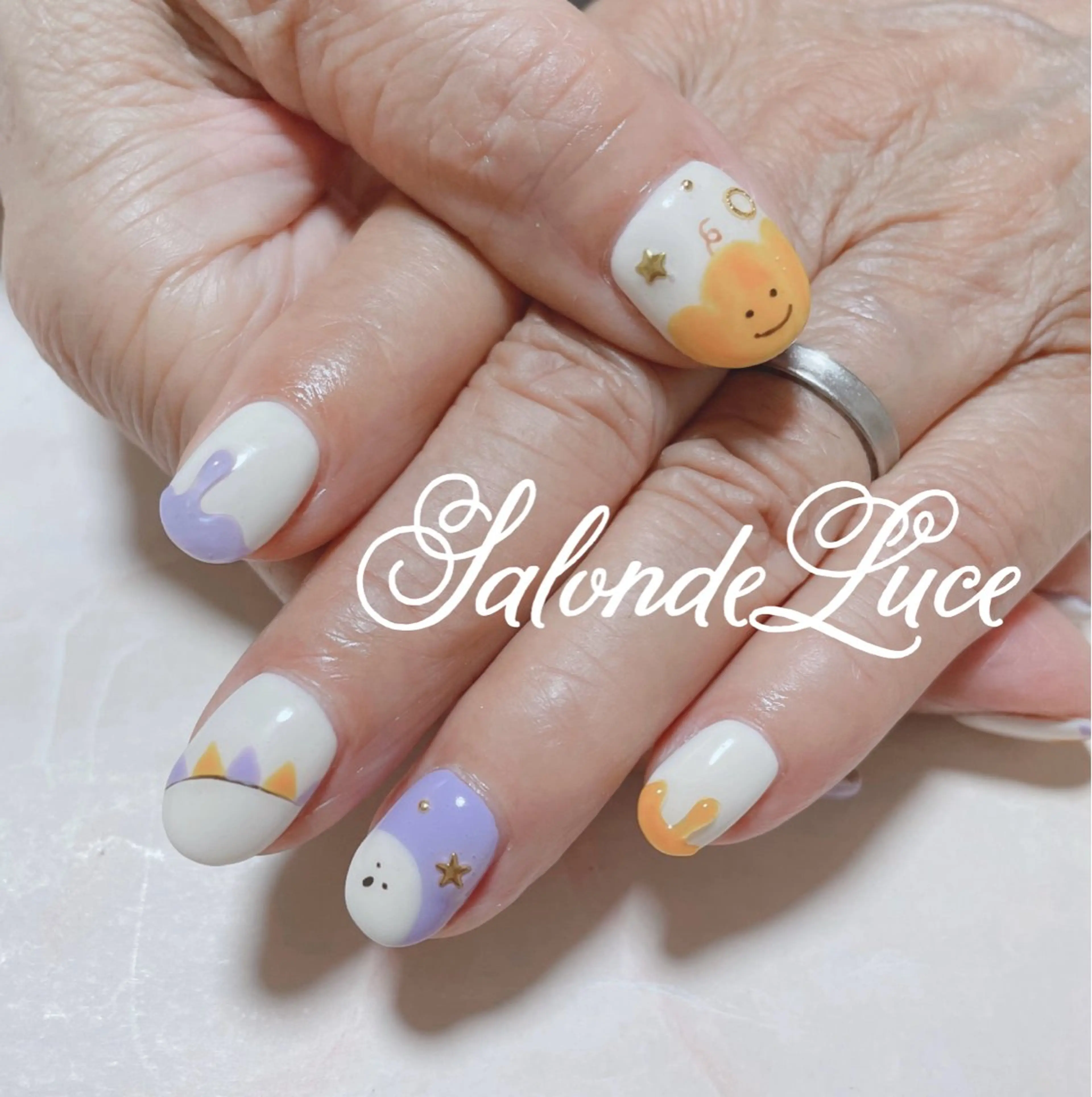 ネイル ハロウィン ハンドネイル Salon de Luceのネイルデザイン