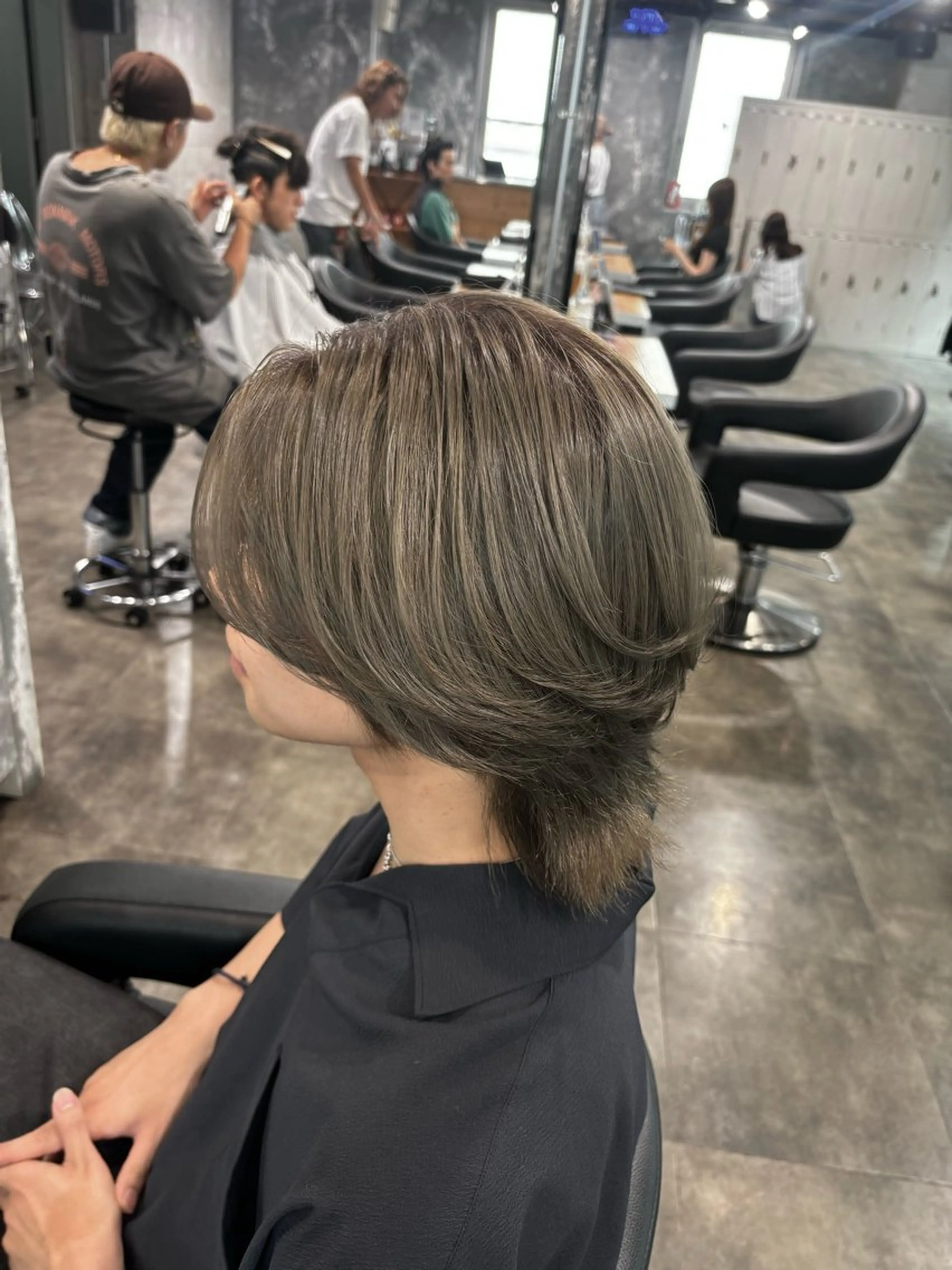 ショート カラー メンズ ベージュカラー オリーブベージュ alicetokyo 🦋宮葉🦋のマツエク・マツパデザイン