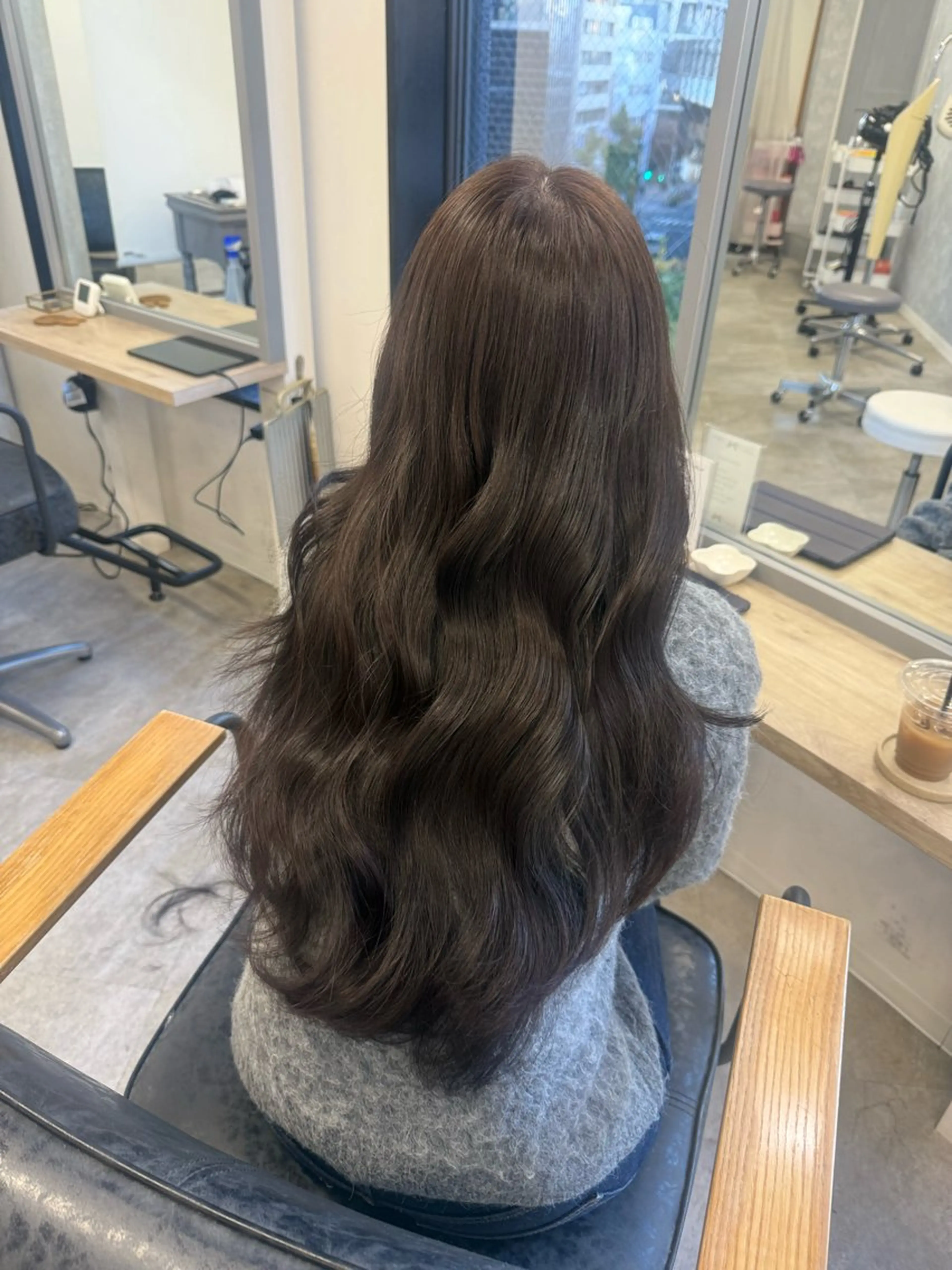 ロング カラー ヘアアレンジ カット ヘアカラー トリートメント himawari♡ 柔らかいカラーのヘアスタイル