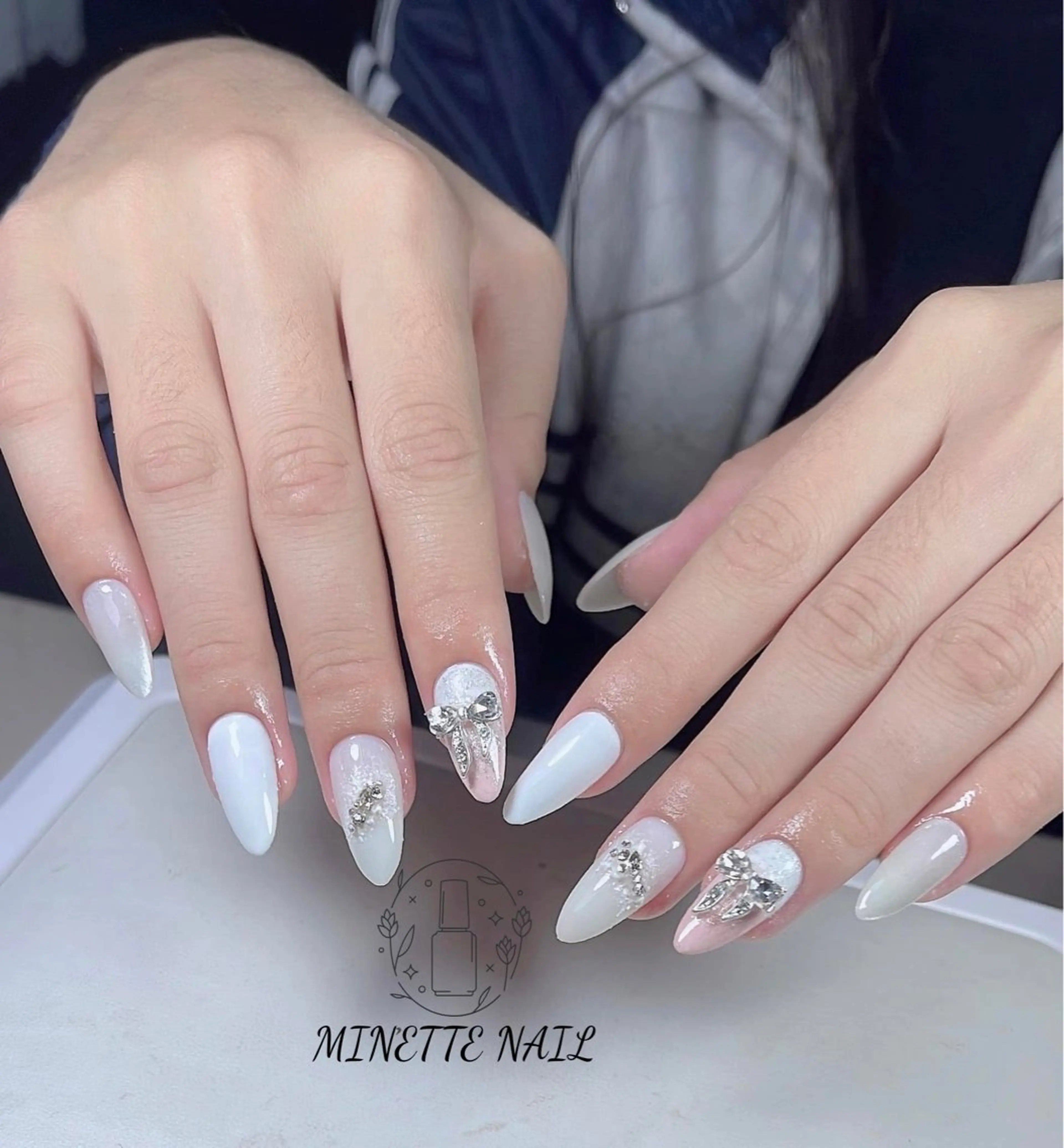 ネイル グラデーション マグネットネイル ネイルチップ ハンドネイル Minette nail所属・Minette nailHuongのネイルデザイン