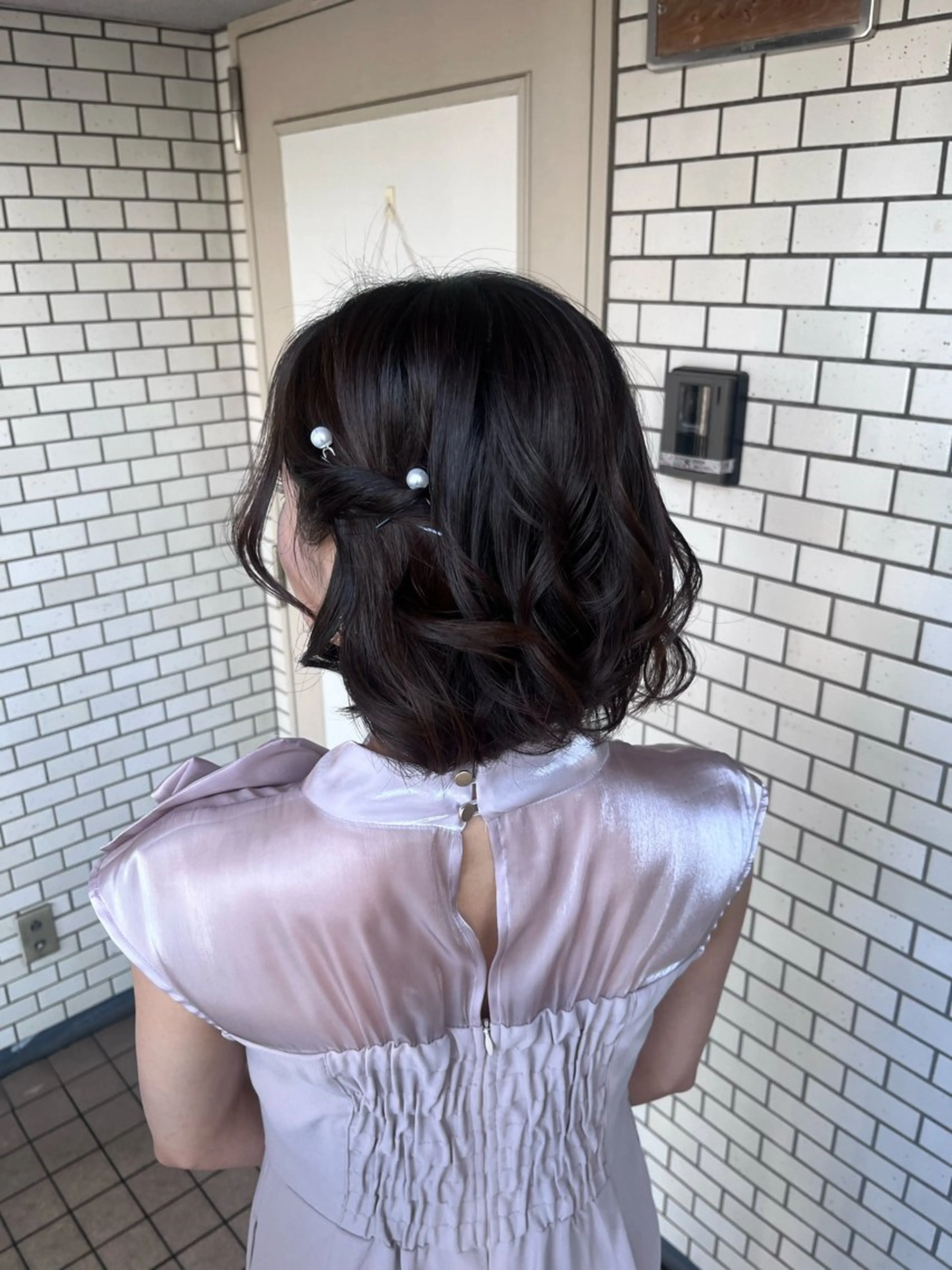 ヘアアレンジ ボブ ヘアセット 参列 ✽ 推し活ヘア 💕ゆり🐈🐾のヘアスタイル