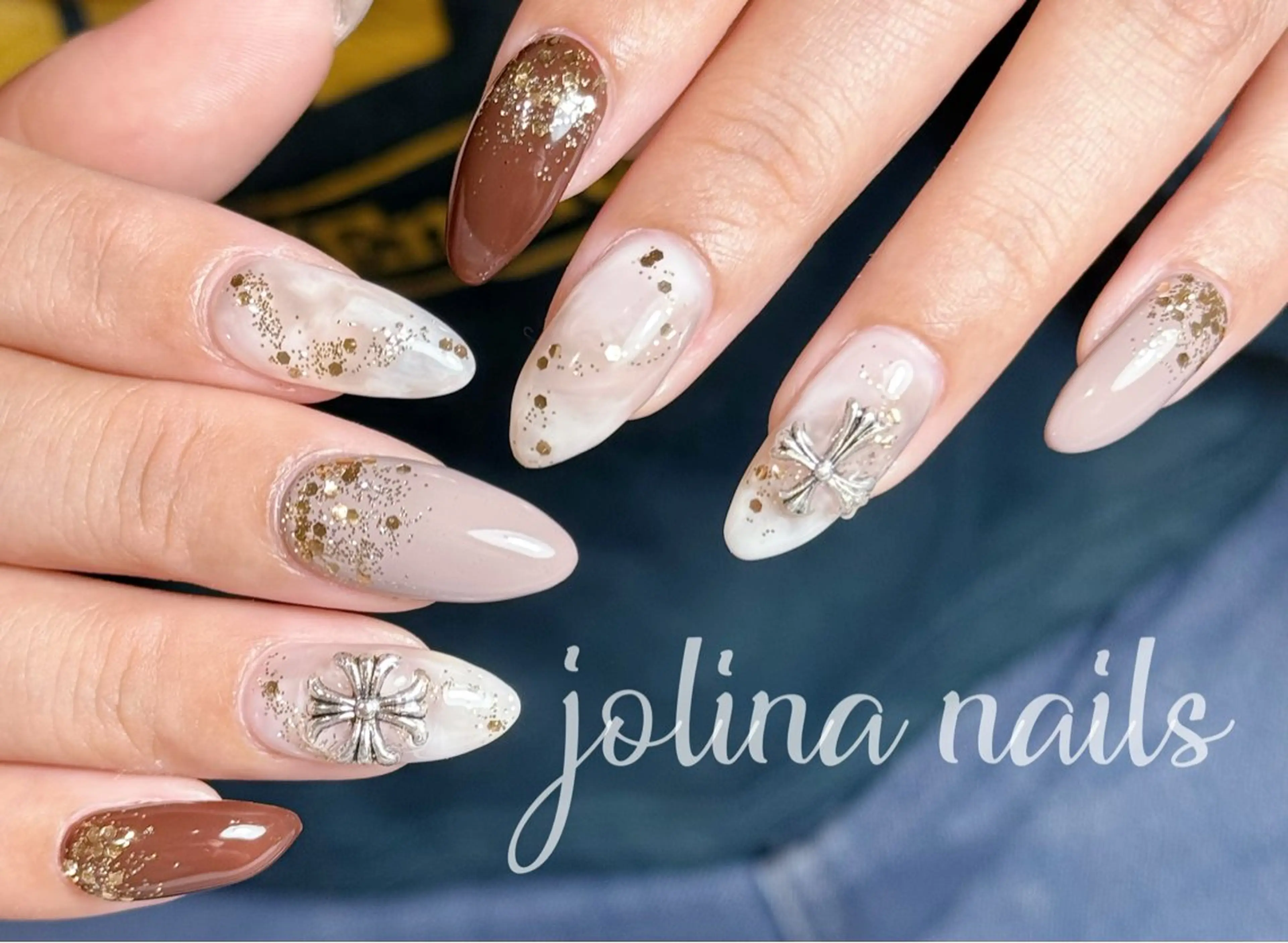 ネイル 持ち込み ニュアンスネイル ハンドネイル jolina nails鶴見店のネイルデザイン