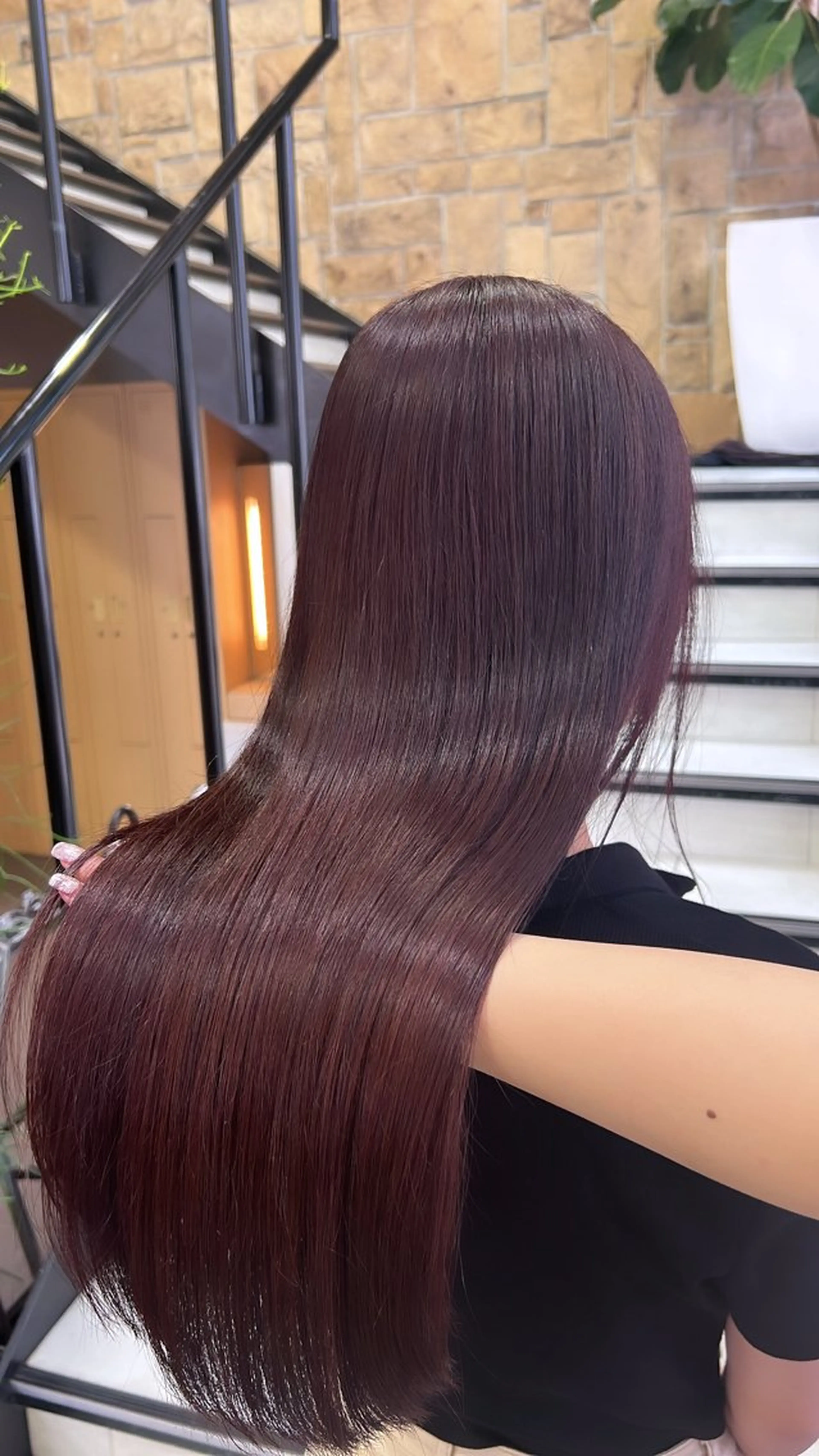 ミディアム ヘアカラー 暖色ｶﾗｰ/ﾚｲﾔｰ ｶｯﾄ/Yunaのヘアスタイル