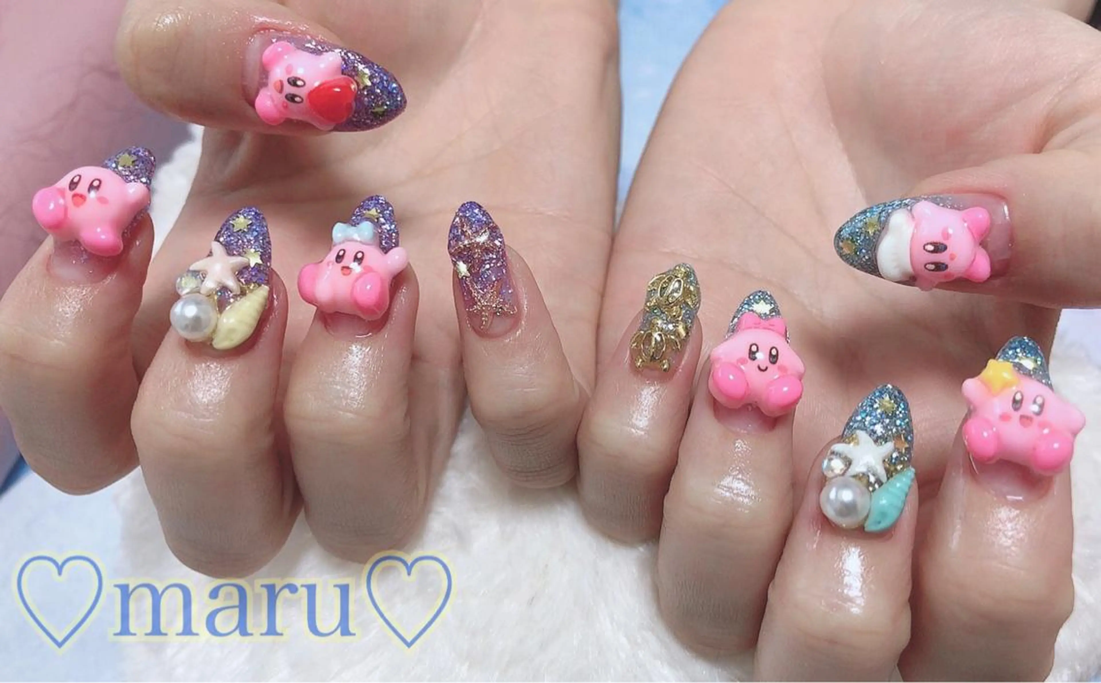 ネイル ハンドネイル フットネイル まるみ♡8/25- 31お休み🙇‍♀️のネイルデザイン