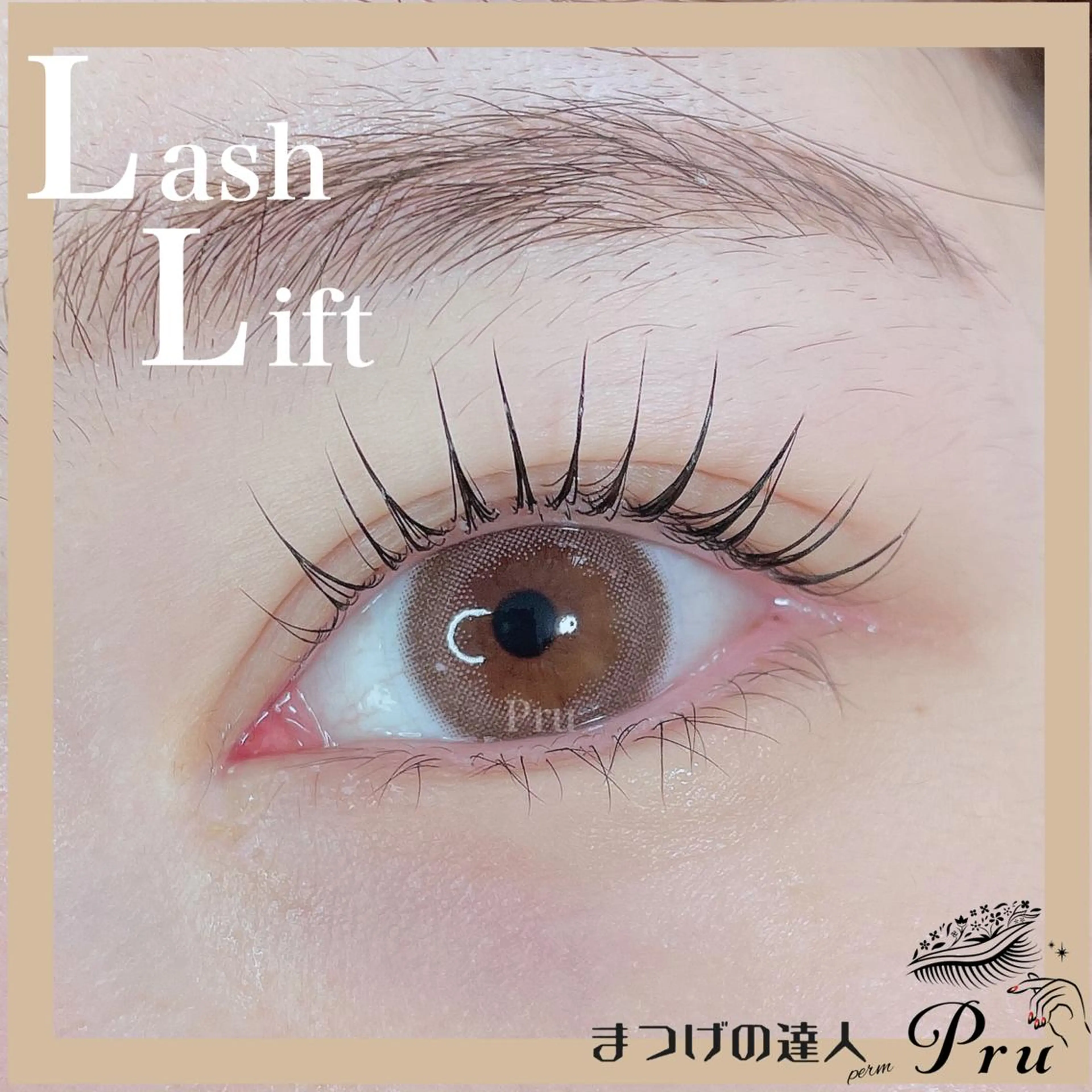 マツエク・マツパ まつげパーマ 一重×まつ毛パーマ マツパ プル eyelashのマツエク・マツパデザイン