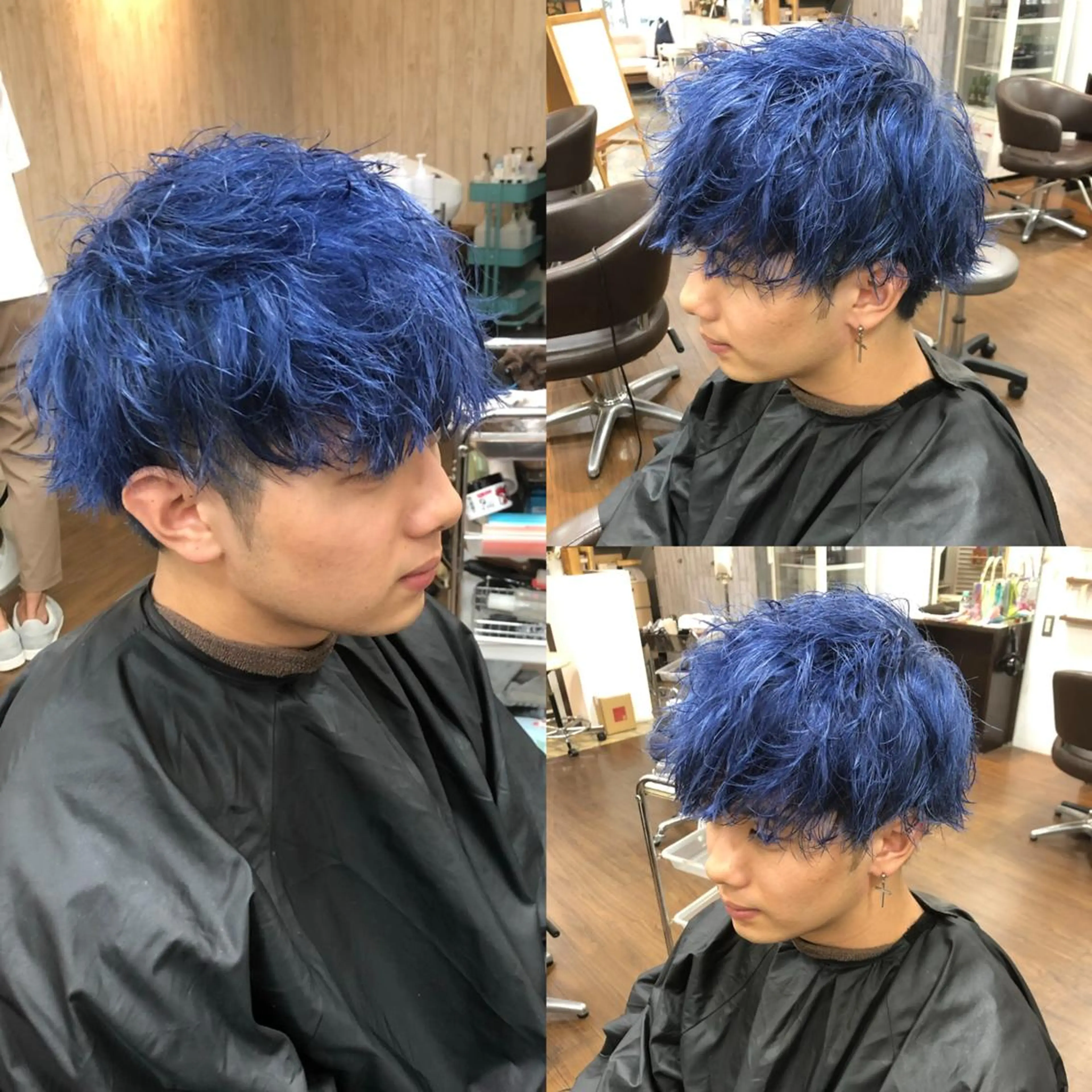 ミディアム ヘアカラー トリートメント Luanaメンズ 吉田のヘアスタイル
