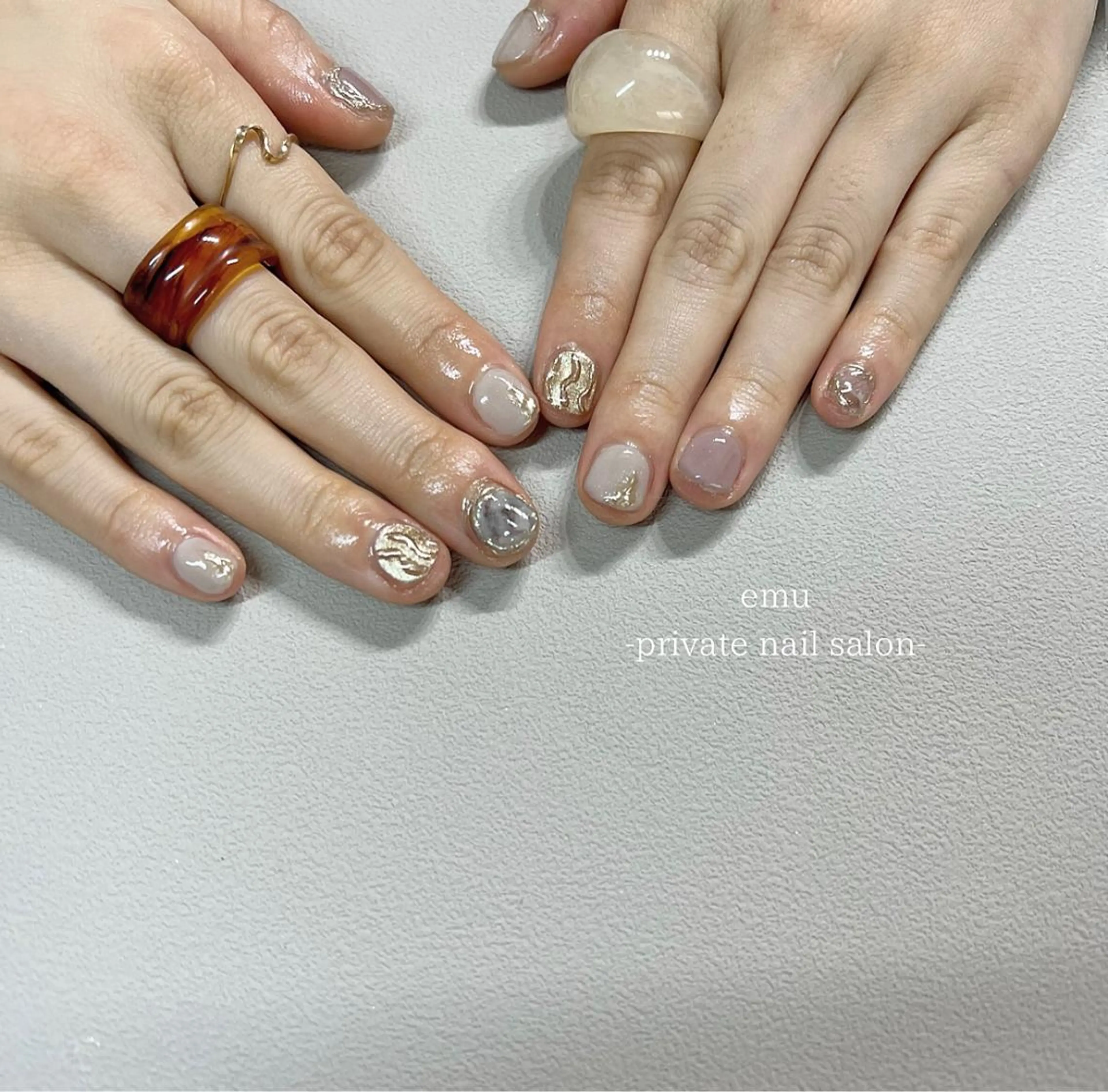 ネイル ショートネイル emu nailのネイルデザイン