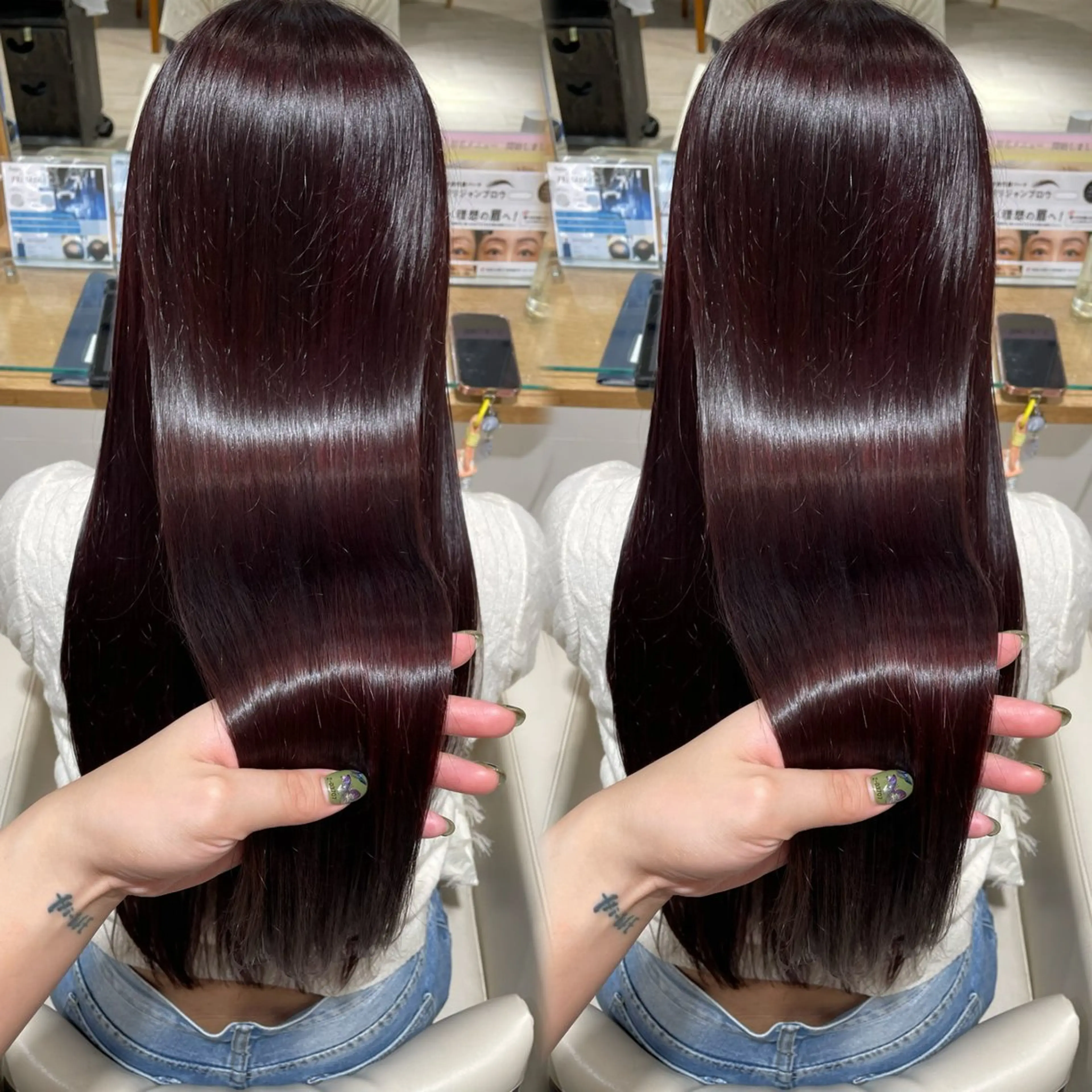 ロング カラー カット ヘアカラー トリートメント スズキマリ /ミニモ限定価格のヘアスタイル