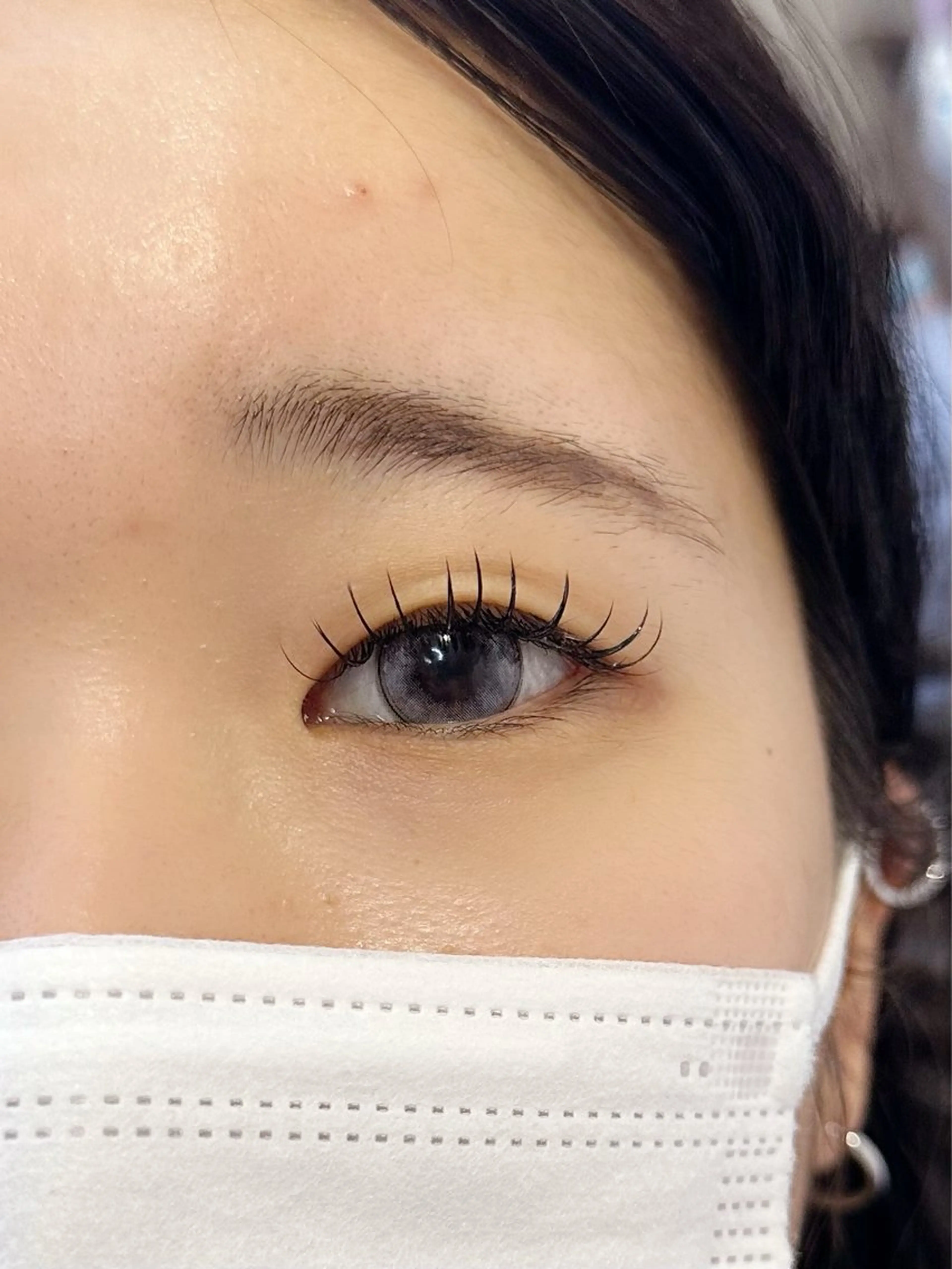 マツエクモデル (オフ無し)フラットラッシュ100本の写真