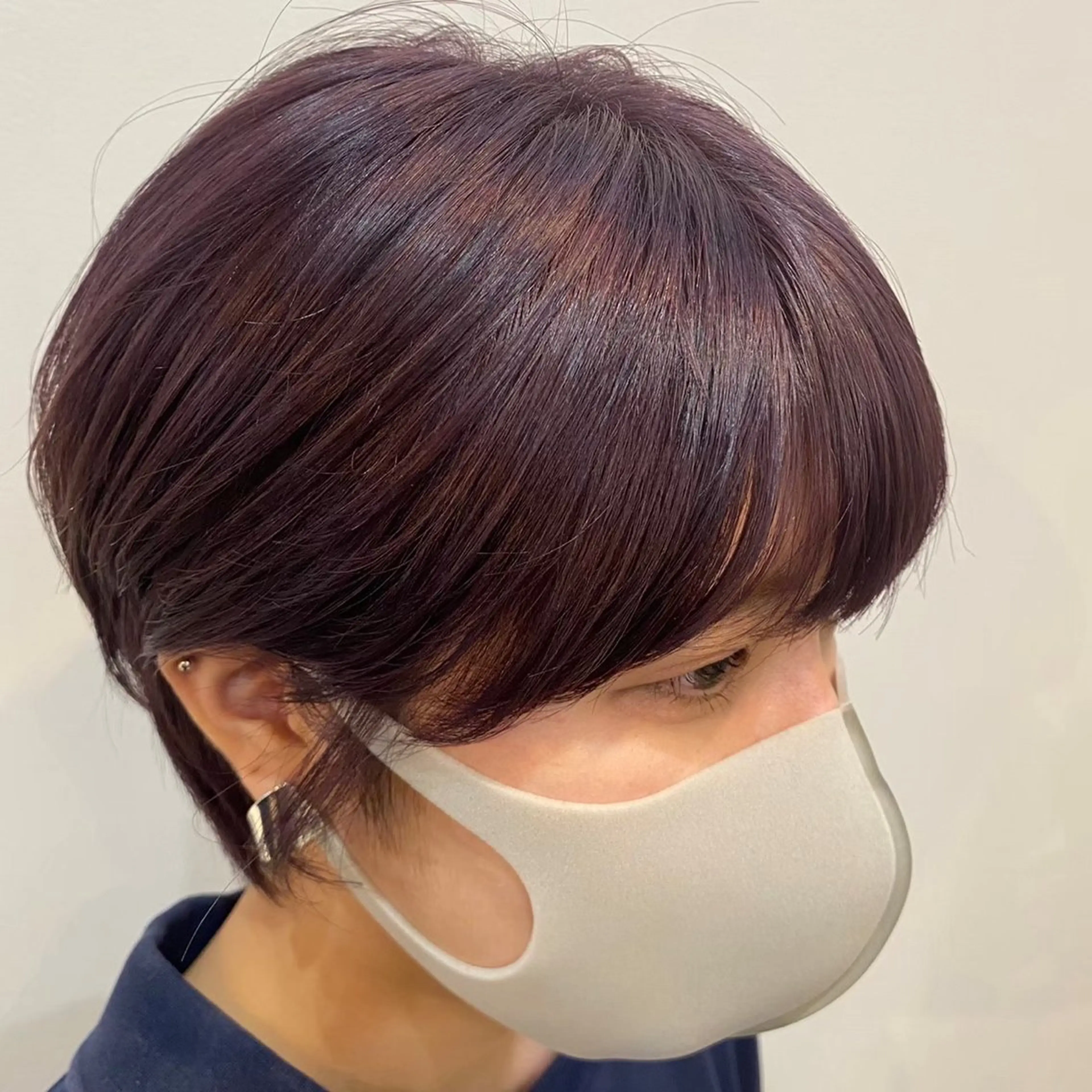 ショート ショートボブ ボブ くびれヘア ショートヘア あやめ【顔まわり/レ イヤー/柔らかカラ】のヘアスタイル