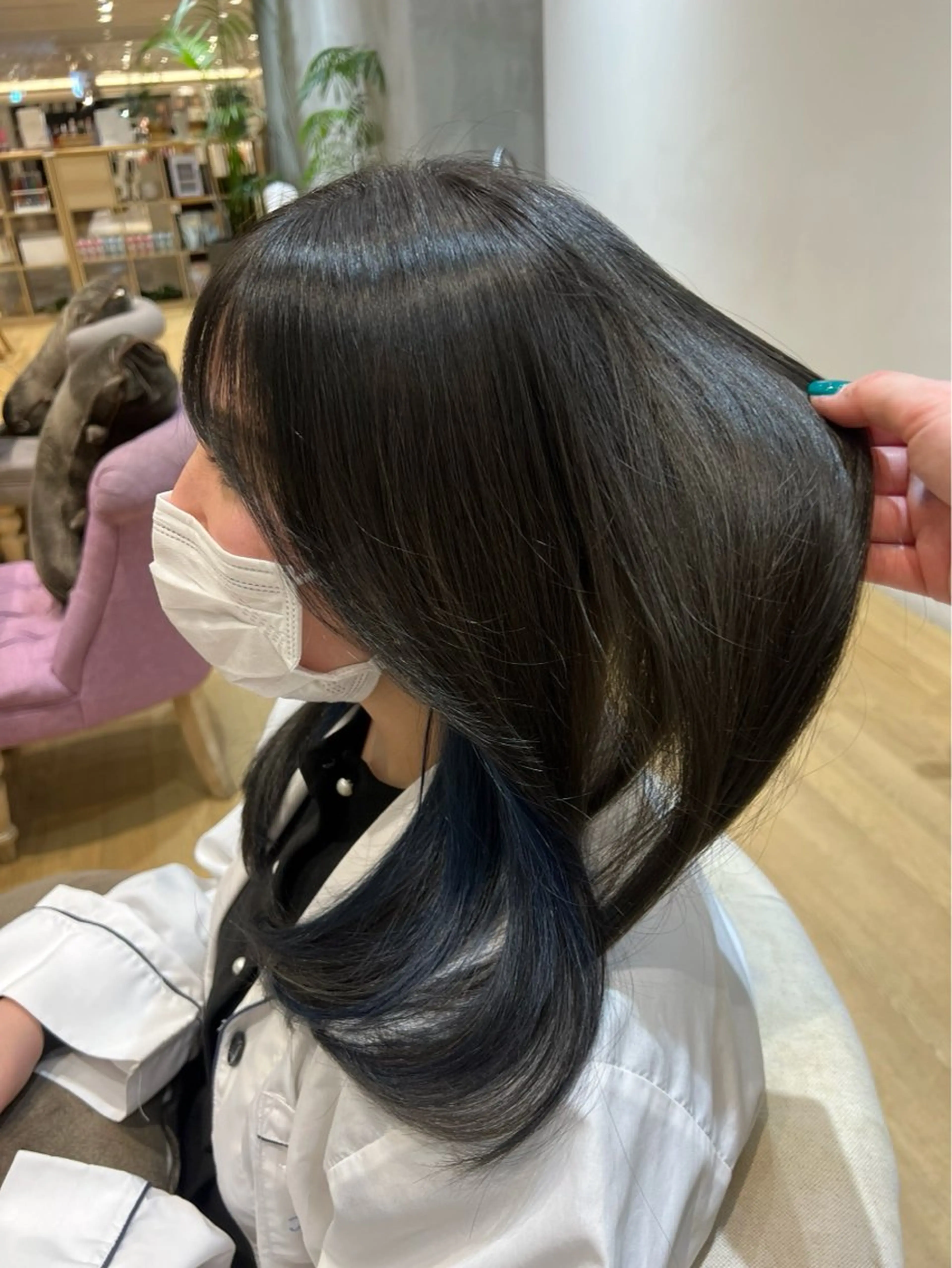 セミロング カラー 透明感カラー グレージュ ヘアカラー 碓氷和叶 /カラーモデル募集中のヘアスタイル