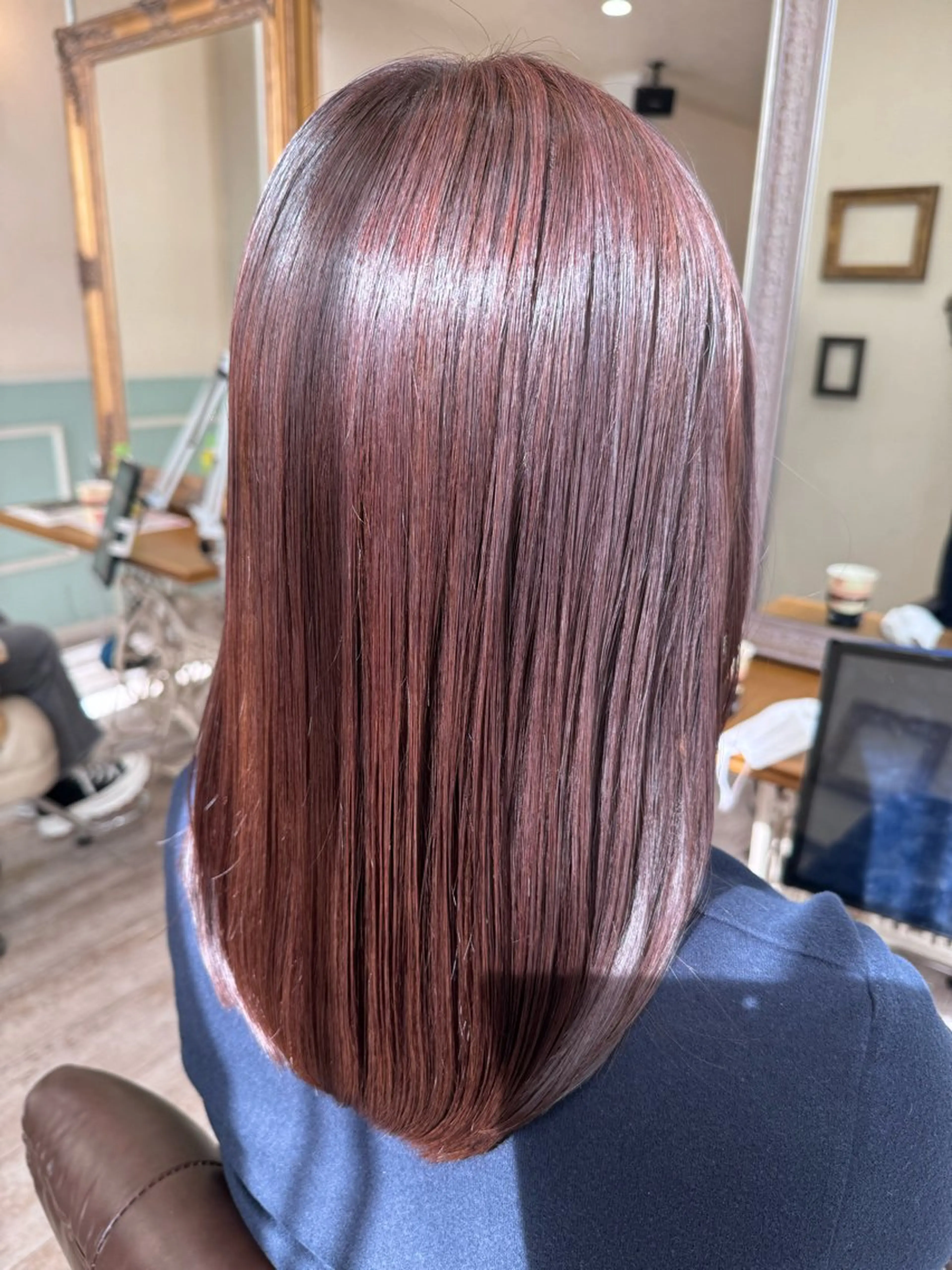 セミロング カラー 髪質改善 レイヤーカット カット ヘアカラー トリートメント noble店長 松本　拓也▶◀*.のヘアスタイル