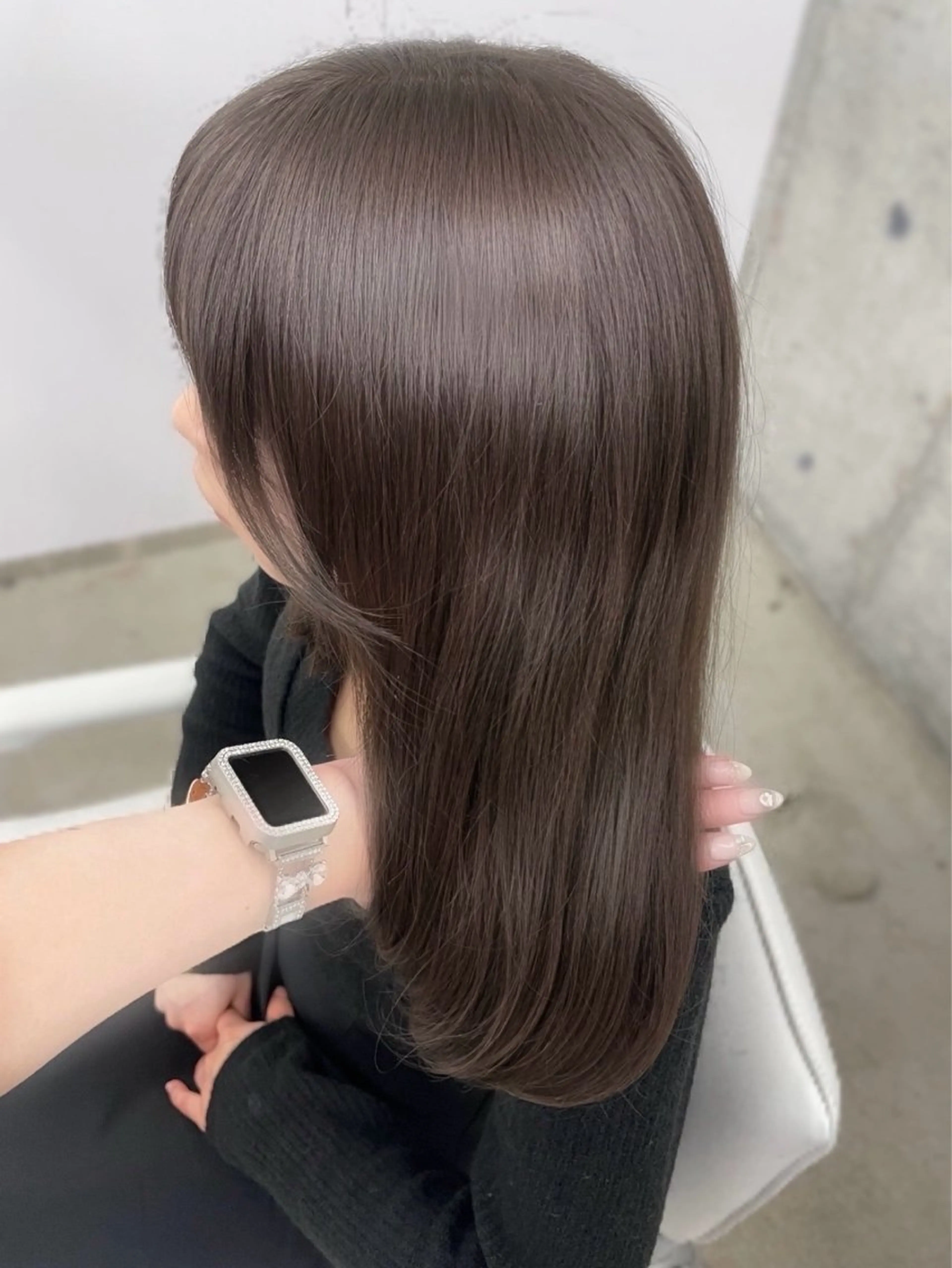 ミディアム カット ヘアカラー トリートメント NI所属・𝑨𝑴𝑰 🎀 ガーリーヘア🤍のヘアスタイル