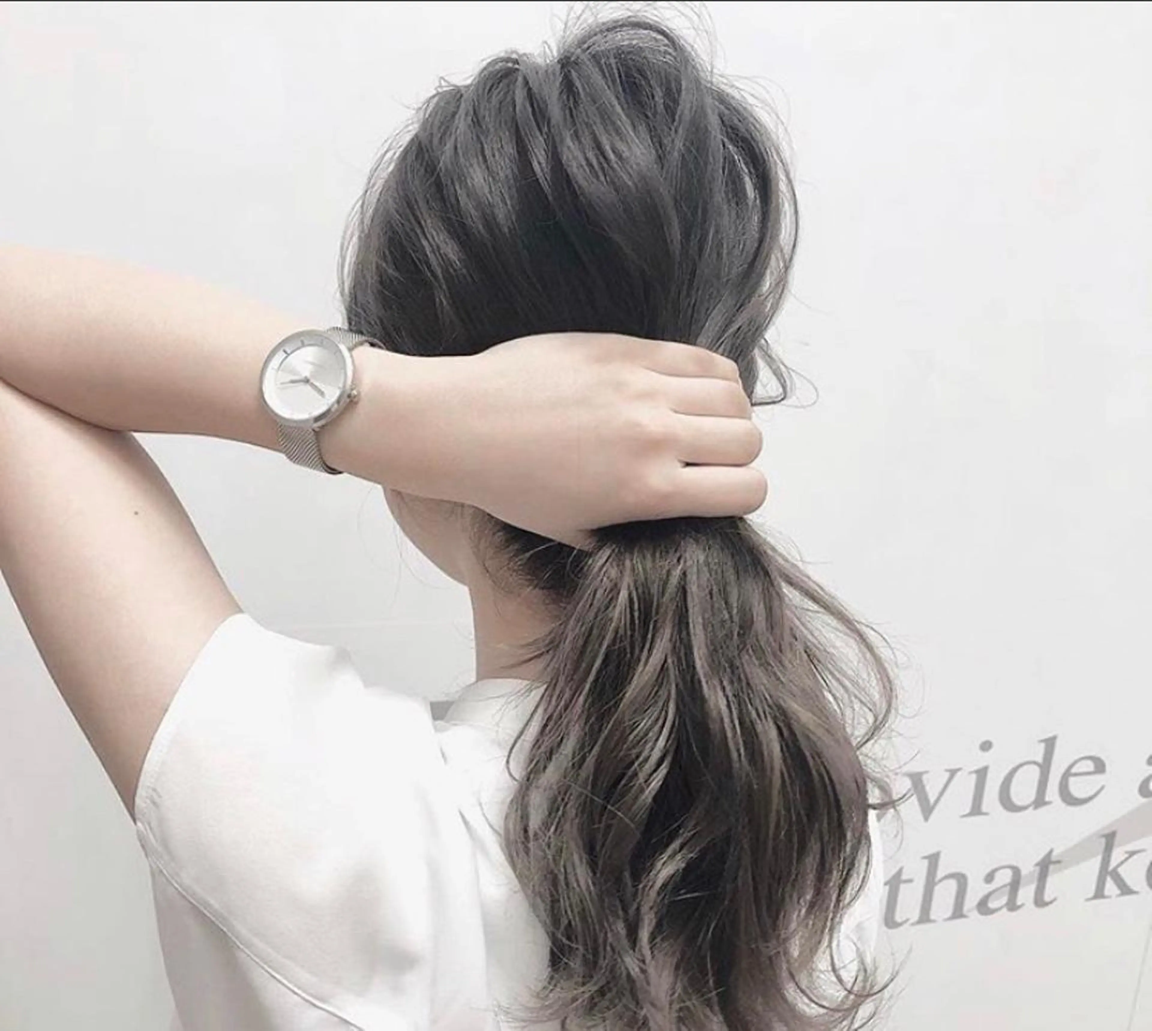 ロング 🦋ミルクティーベー ジュ🦋mayukiのヘアスタイル