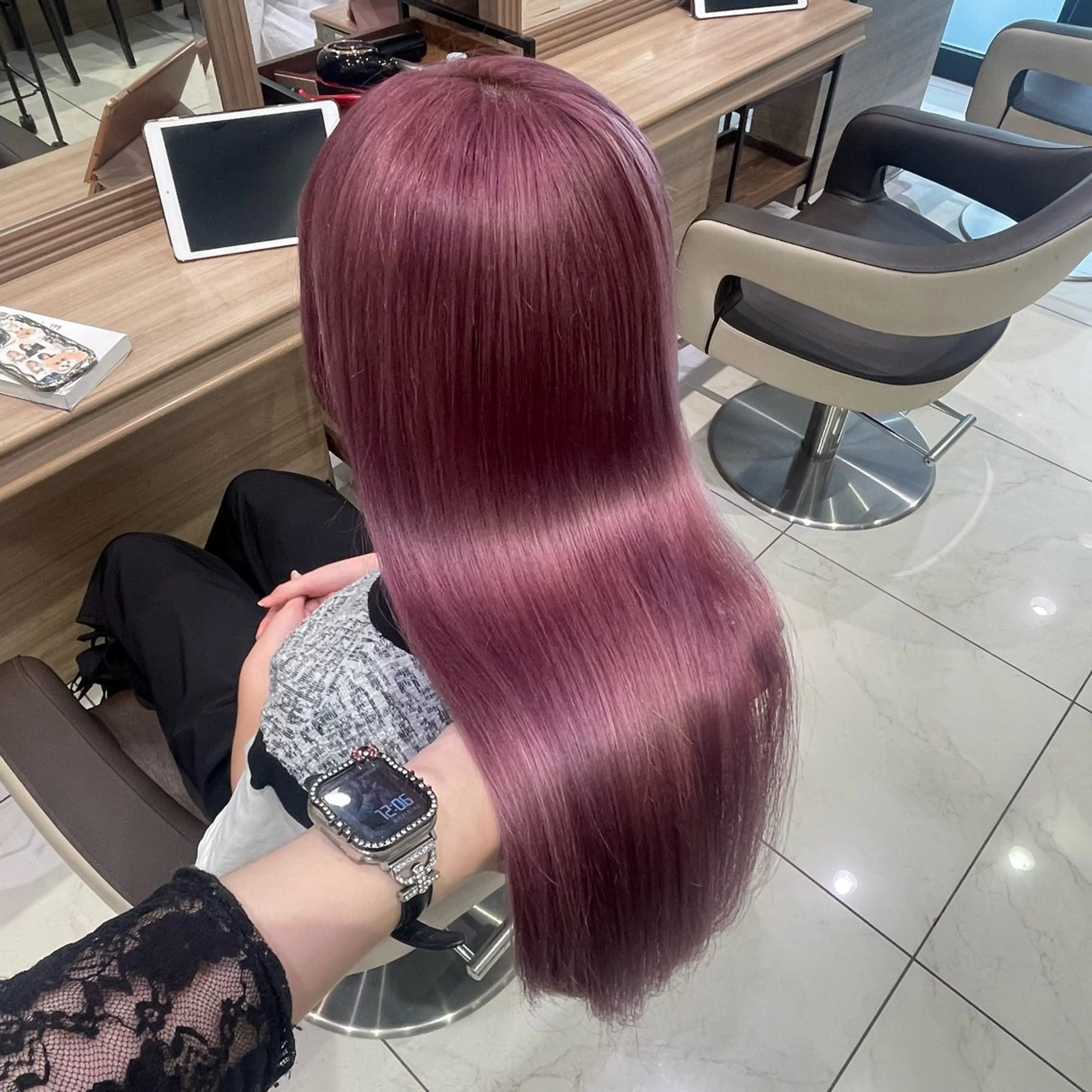 ロング カラー ヘアカラー トリートメント Color🩵 みゆうのヘアスタイル