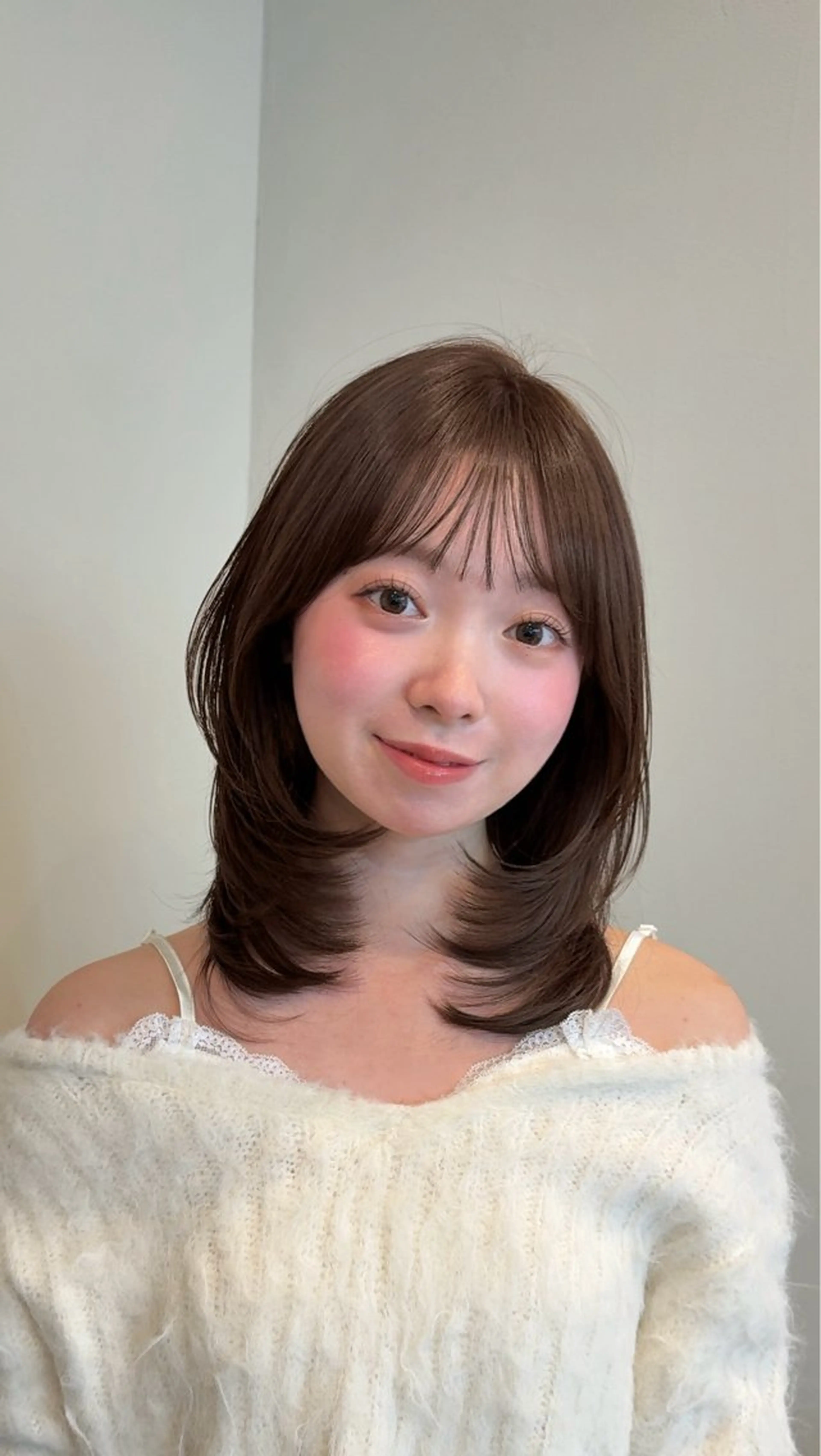 ミディアム 似合わせカット トリートメント sora/レイヤー/ 似合わせカット🎀のヘアスタイル