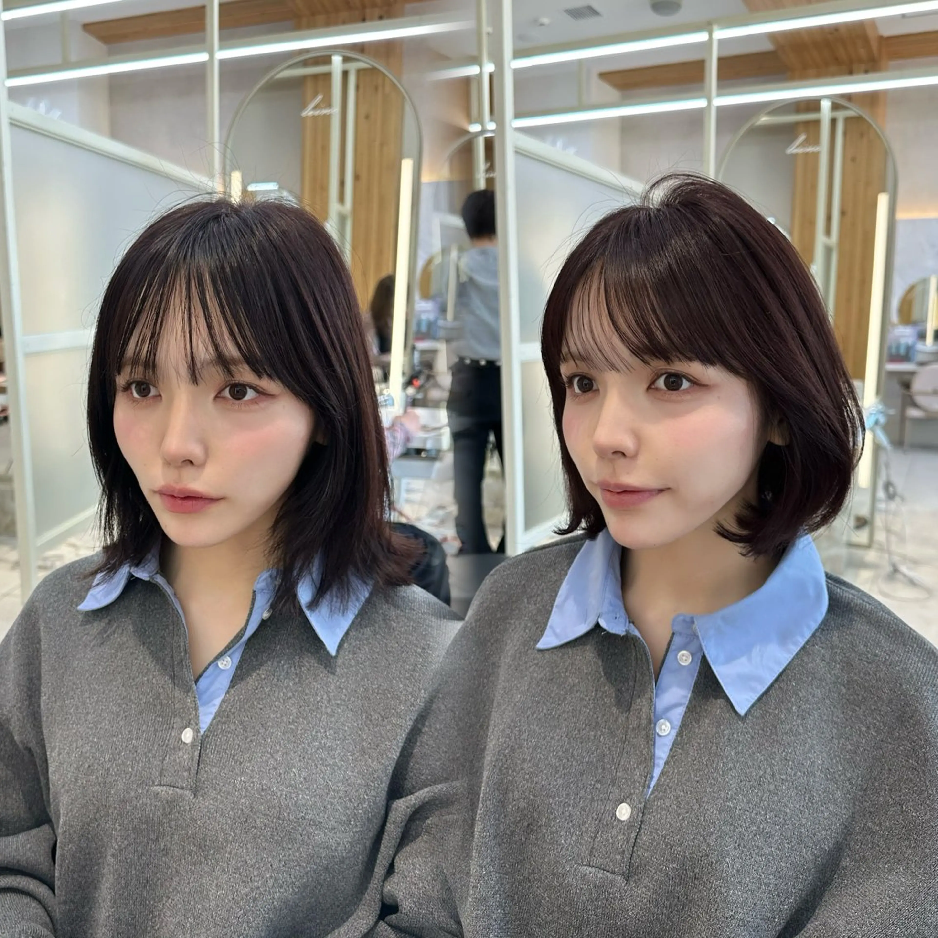 ショート oto🎀×美髪× シースルー前髪🤍のヘアスタイル