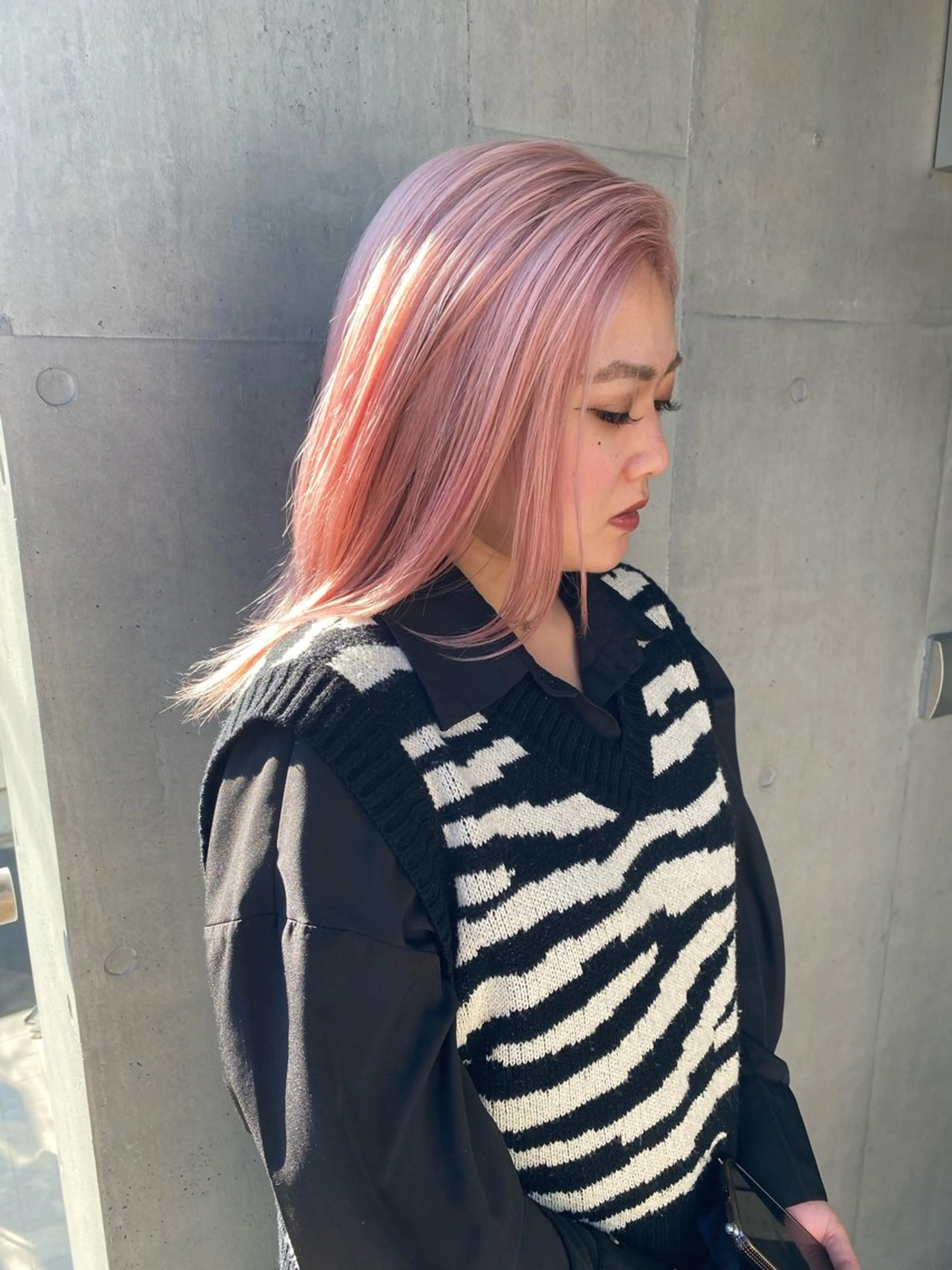 ミディアム 山影✨バレイヤージュ ハイライト✨メンズ◎のヘアスタイル