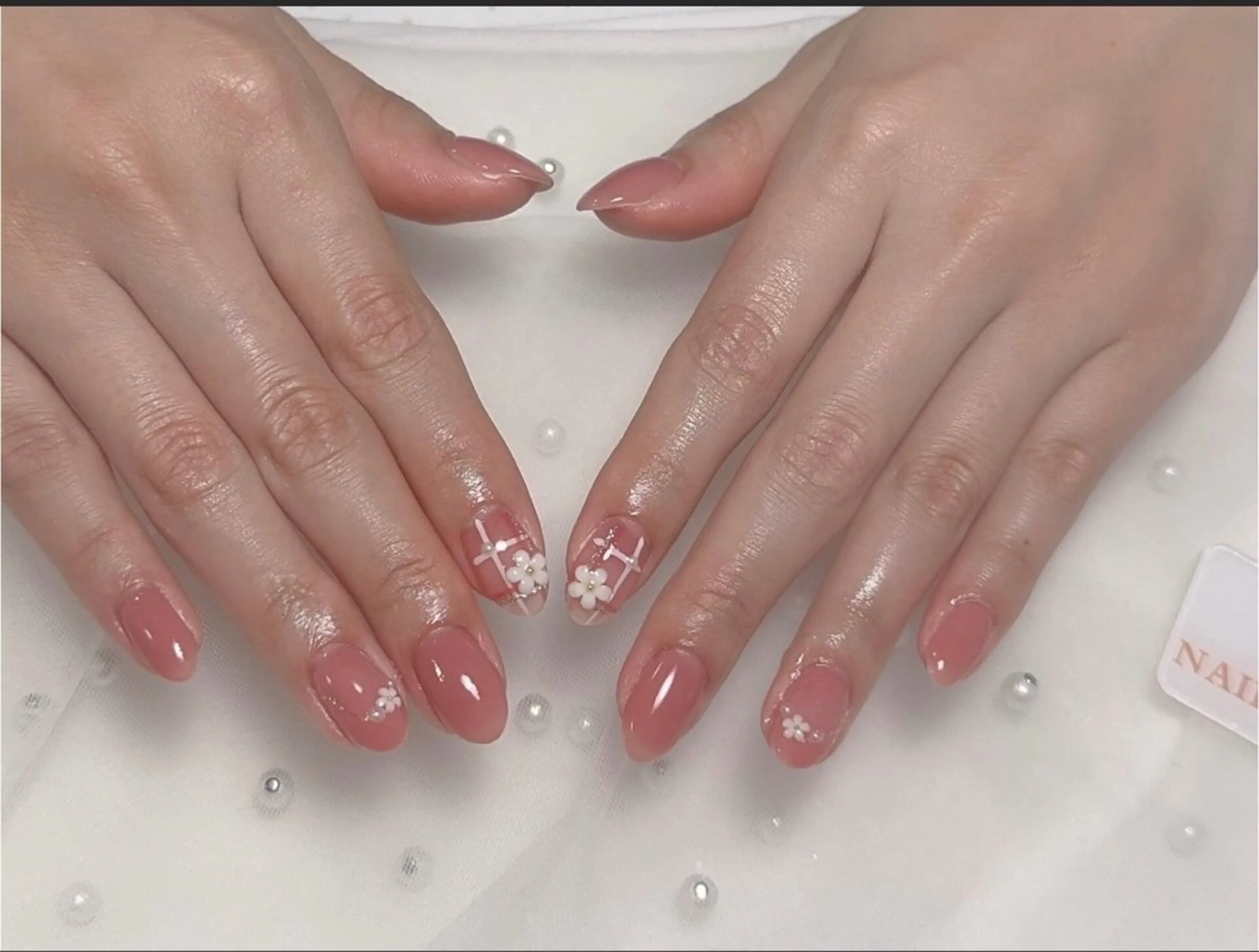 ネイル アートネイル フレンチネイル ジェルネイル グラデーション 韓国ネイル Nail Salon ワンダフルのネイルデザイン