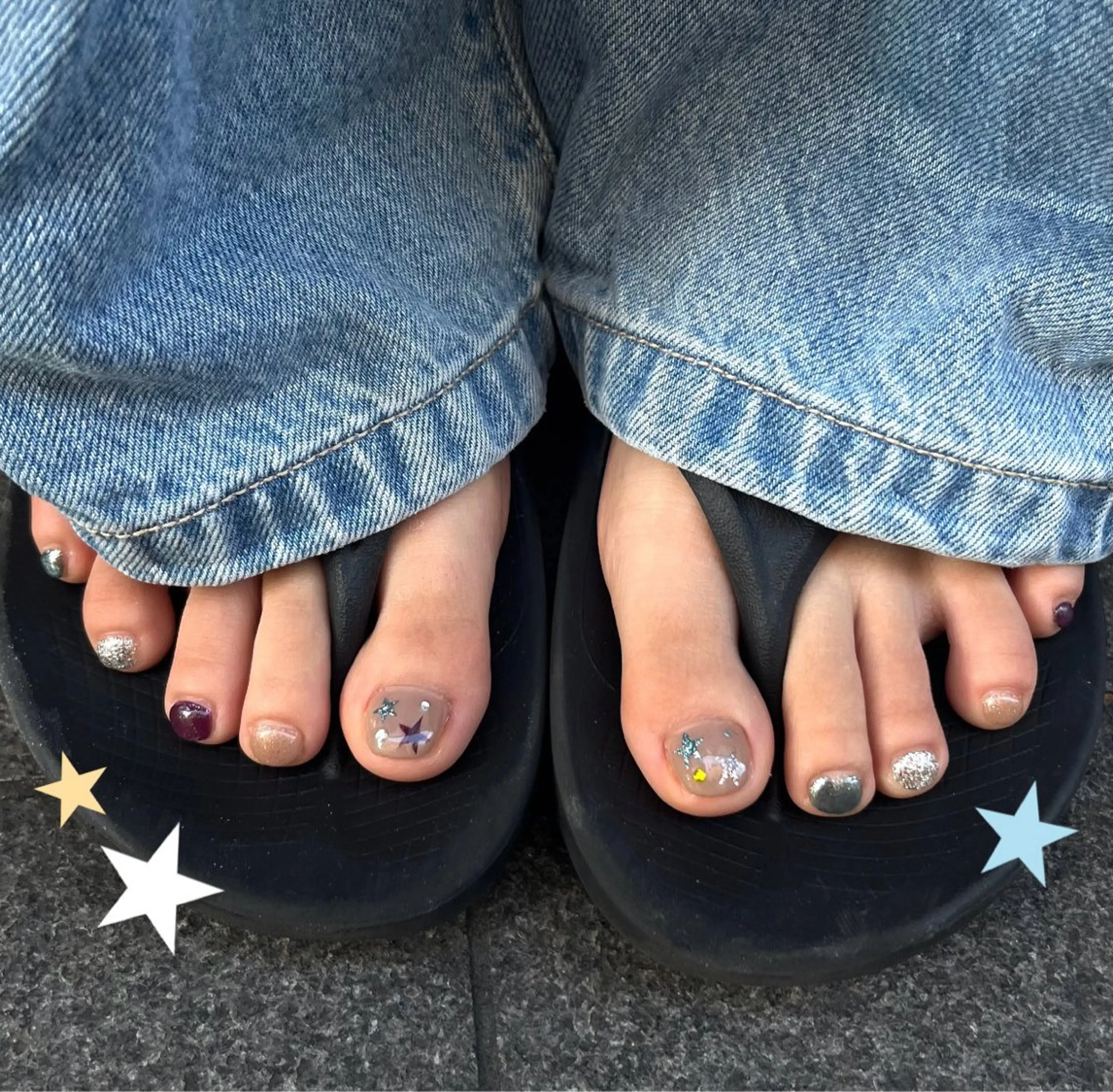 フットネイル★デザインメニュー（オフあり）の写真