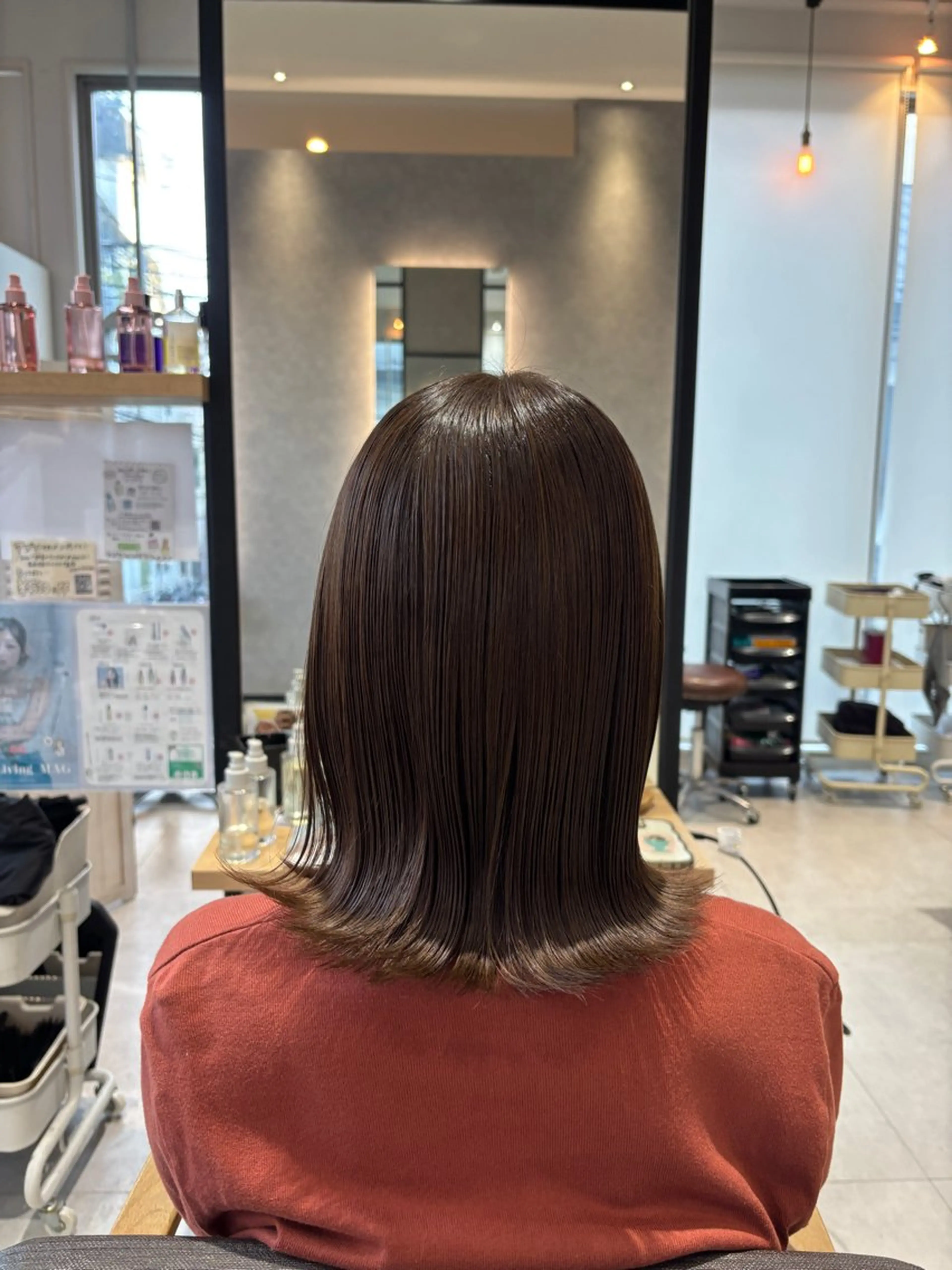 カラー ベージュカラー 透明感カラー オリーブベージュ ヘアカラー トリートメント konomi ⟡.*のヘアスタイル