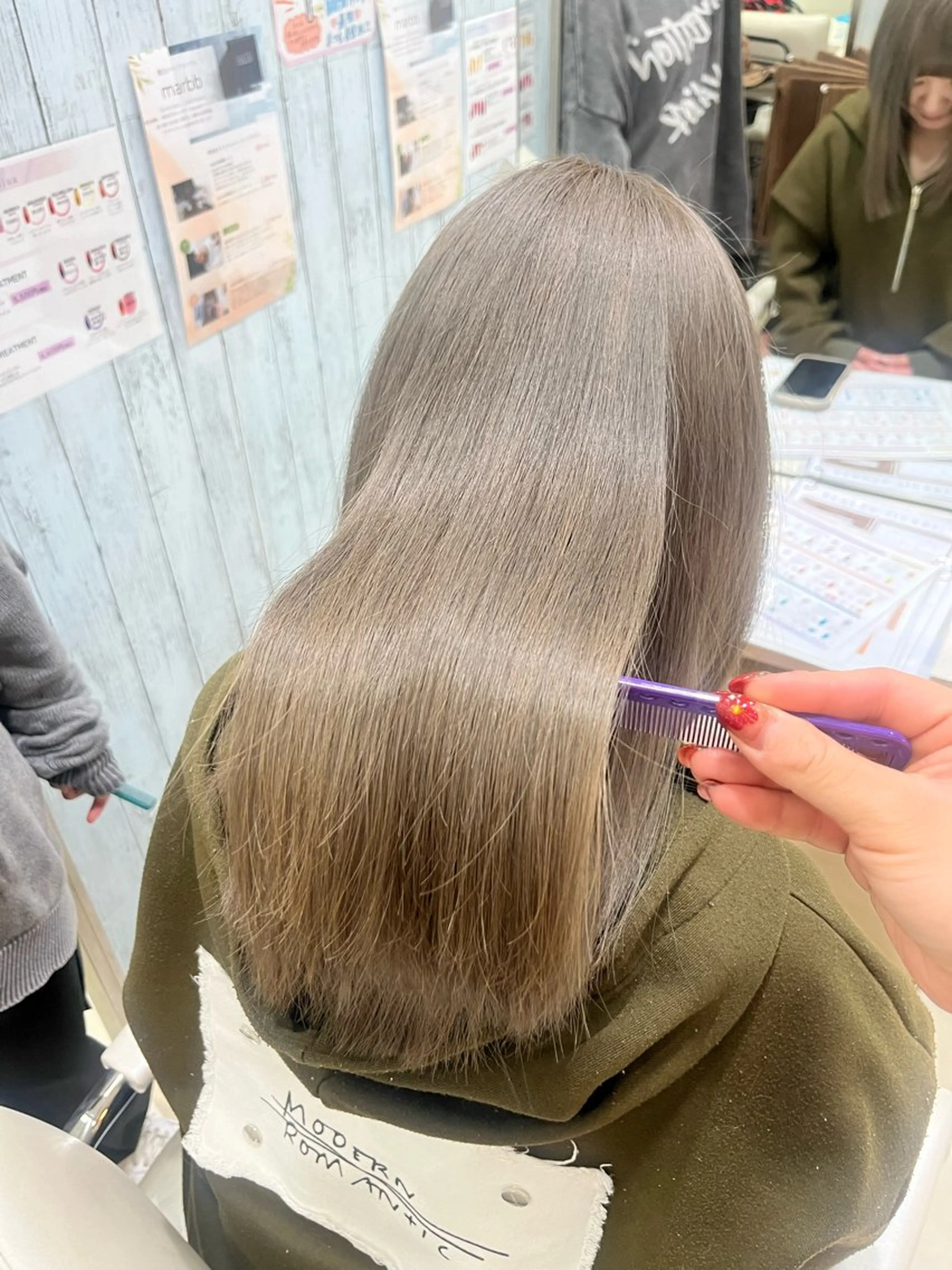 ロング トリートメント トリートメント まとまらない髪に🌼 髪質改善｜長島 彩瑛のヘアスタイル