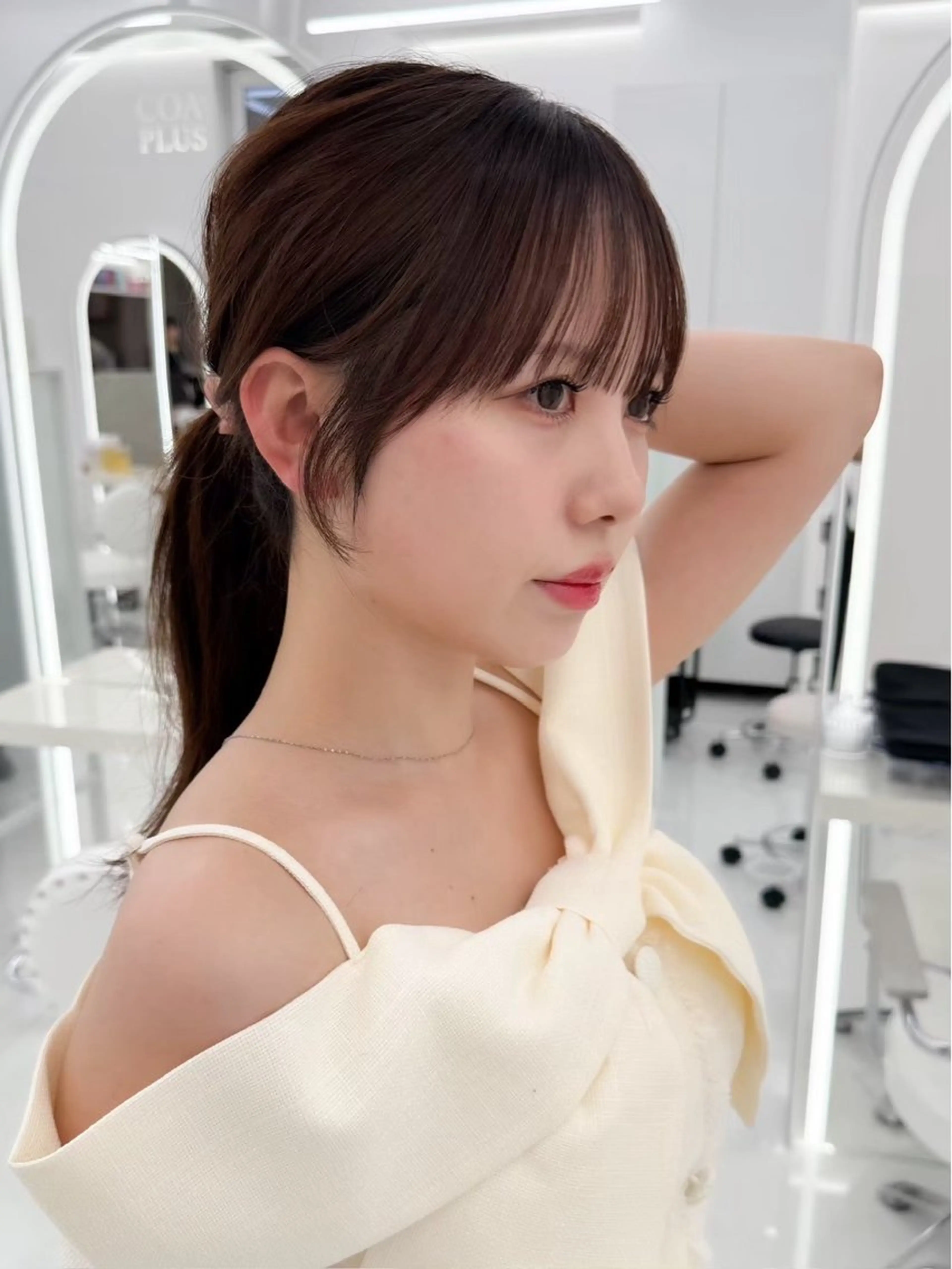 🫧前髪お顔まわりcut＋透明感color＋3step髪質改善treatmentし🫧の写真