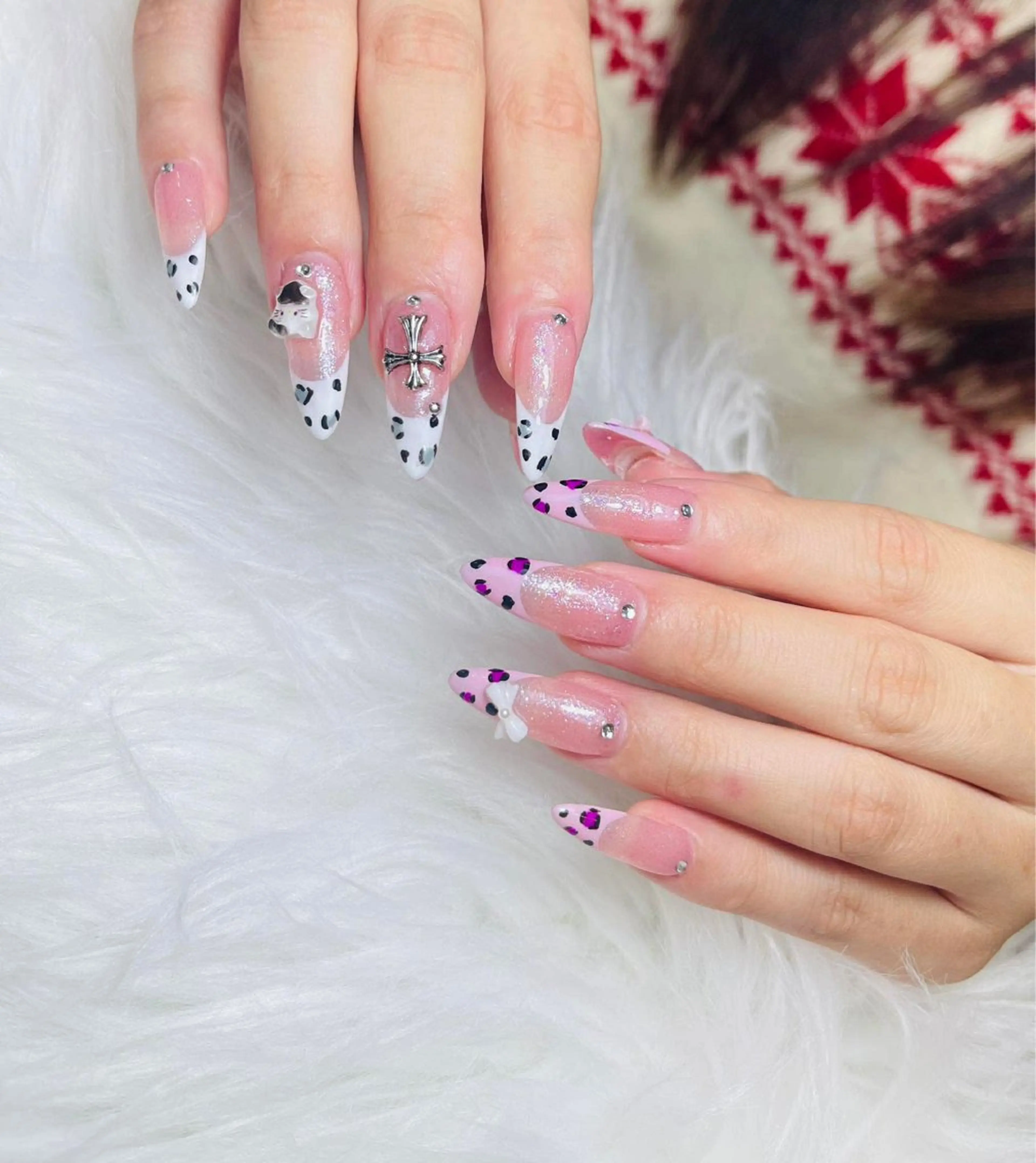 ネイル オーロラネイル チークネイル フットネイル フレンチネイル ハロウィン ハンドネイル Lumi Nail 新大久保3‘のネイルデザイン