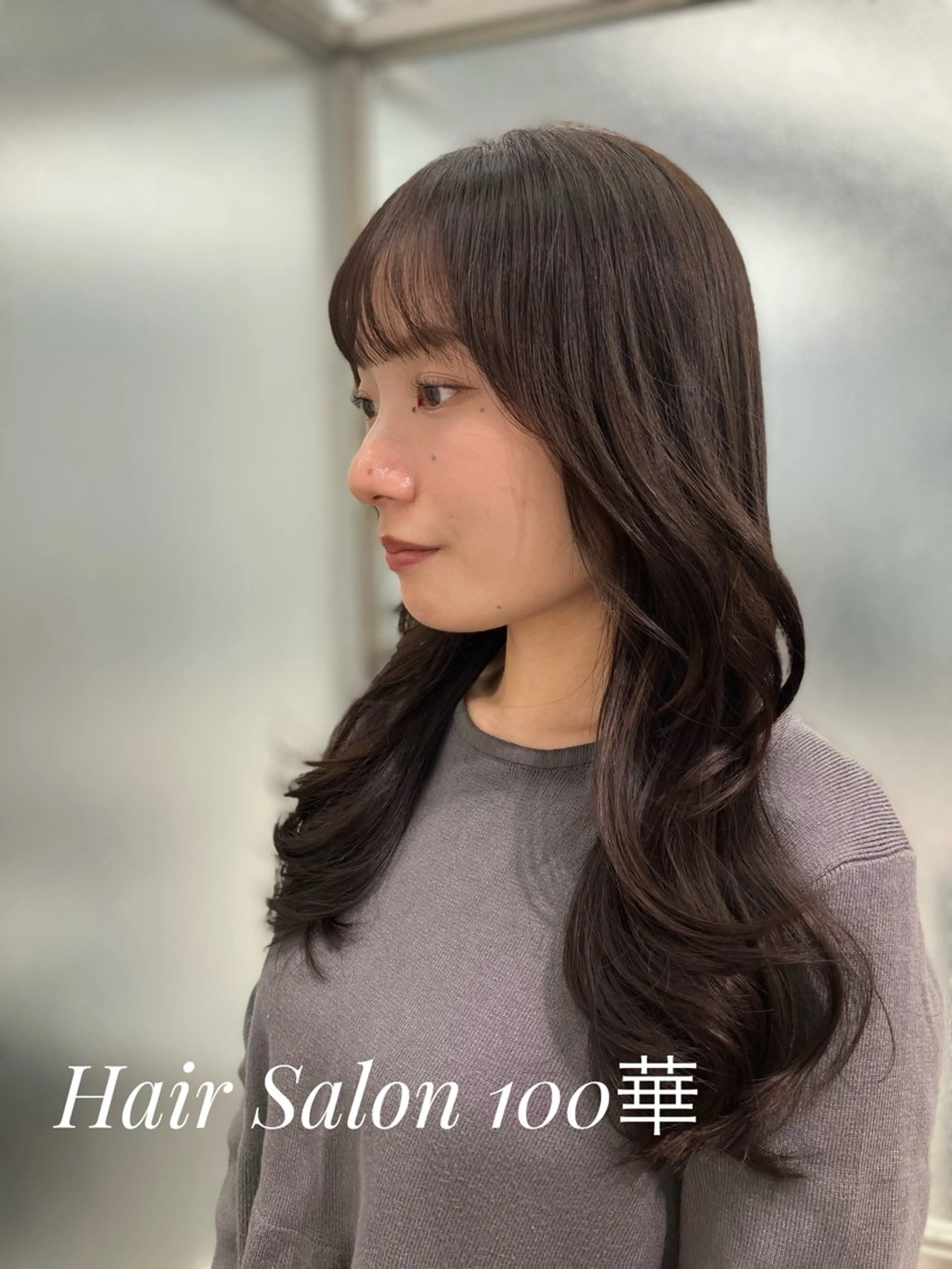 ロング カラー ブラウンカラー マロンブラウン GOTODAY シェアサロン梅田NU茶屋町店所属・髪質改善/艶カラー 縮毛矯正/みほのヘアスタイル