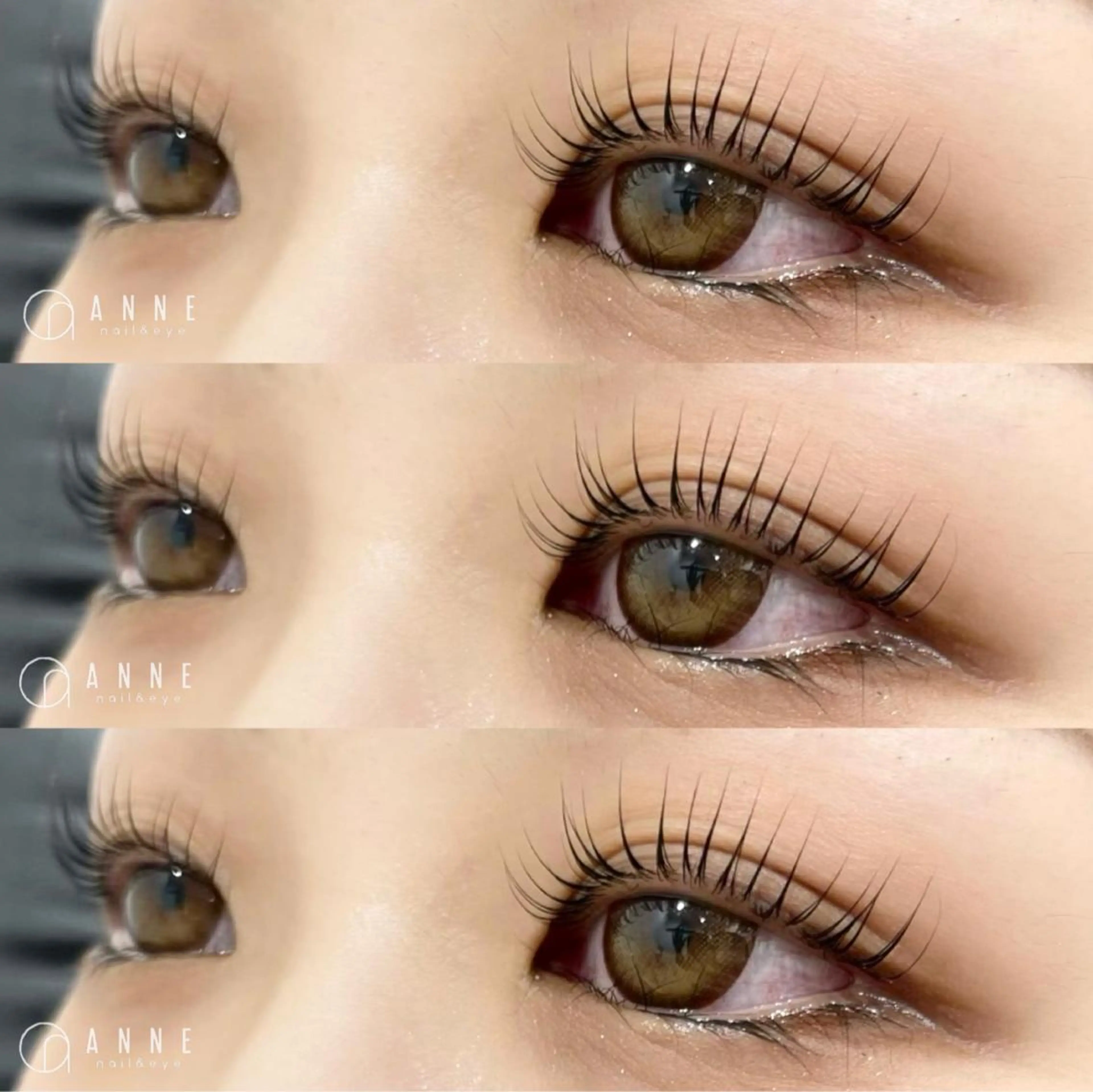 マツエク・マツパ パリジェンヌラッシュリフト 一重×まつ毛パーマ ANNE梅田ALLYS店所属・高松 せりなのマツエク・マツパデザイン