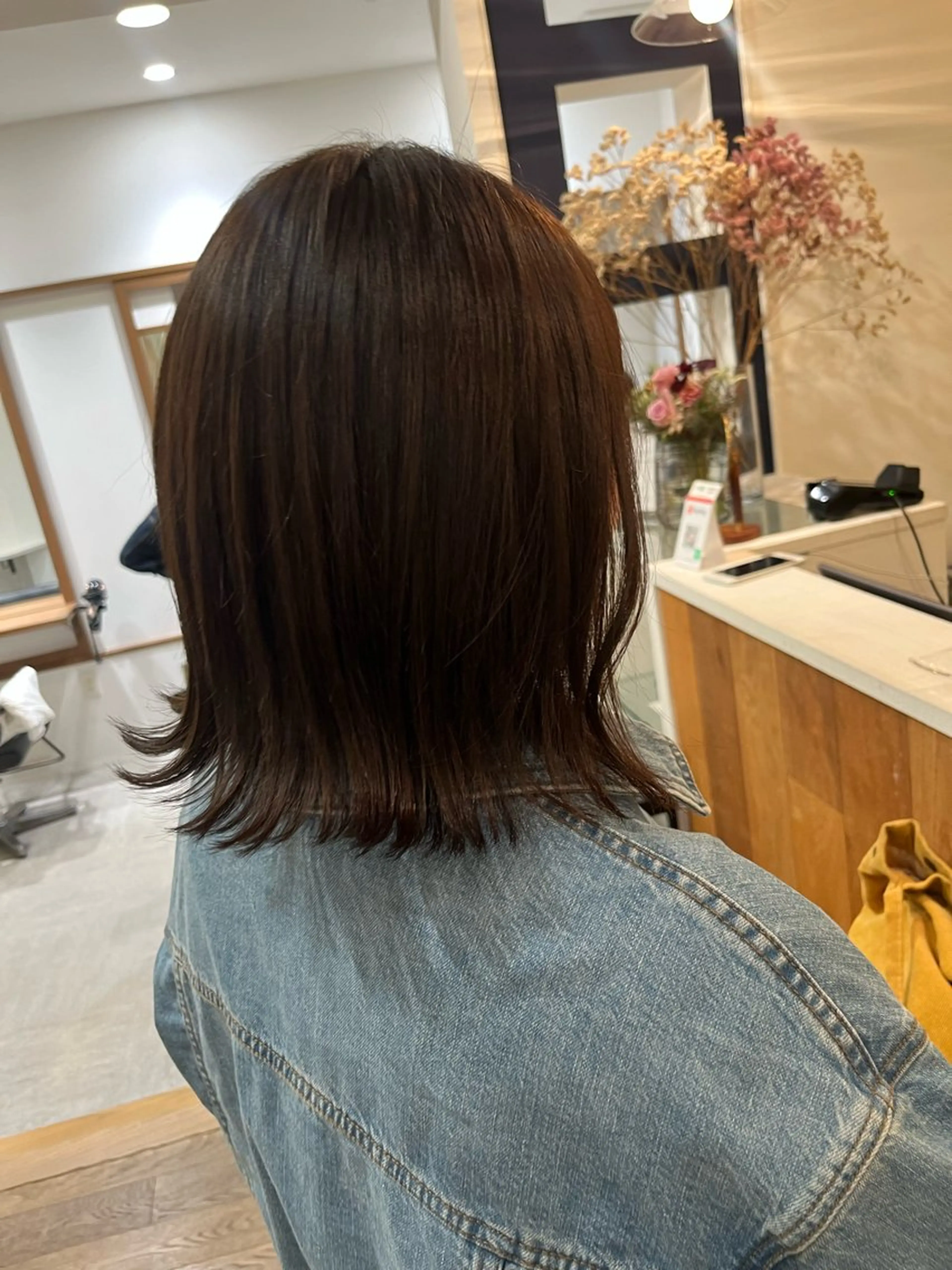 ミディアム トリートメント ヘアカラー トリートメント 無料カットモデル‪✨ ✂️Nanami🌷のヘアスタイル