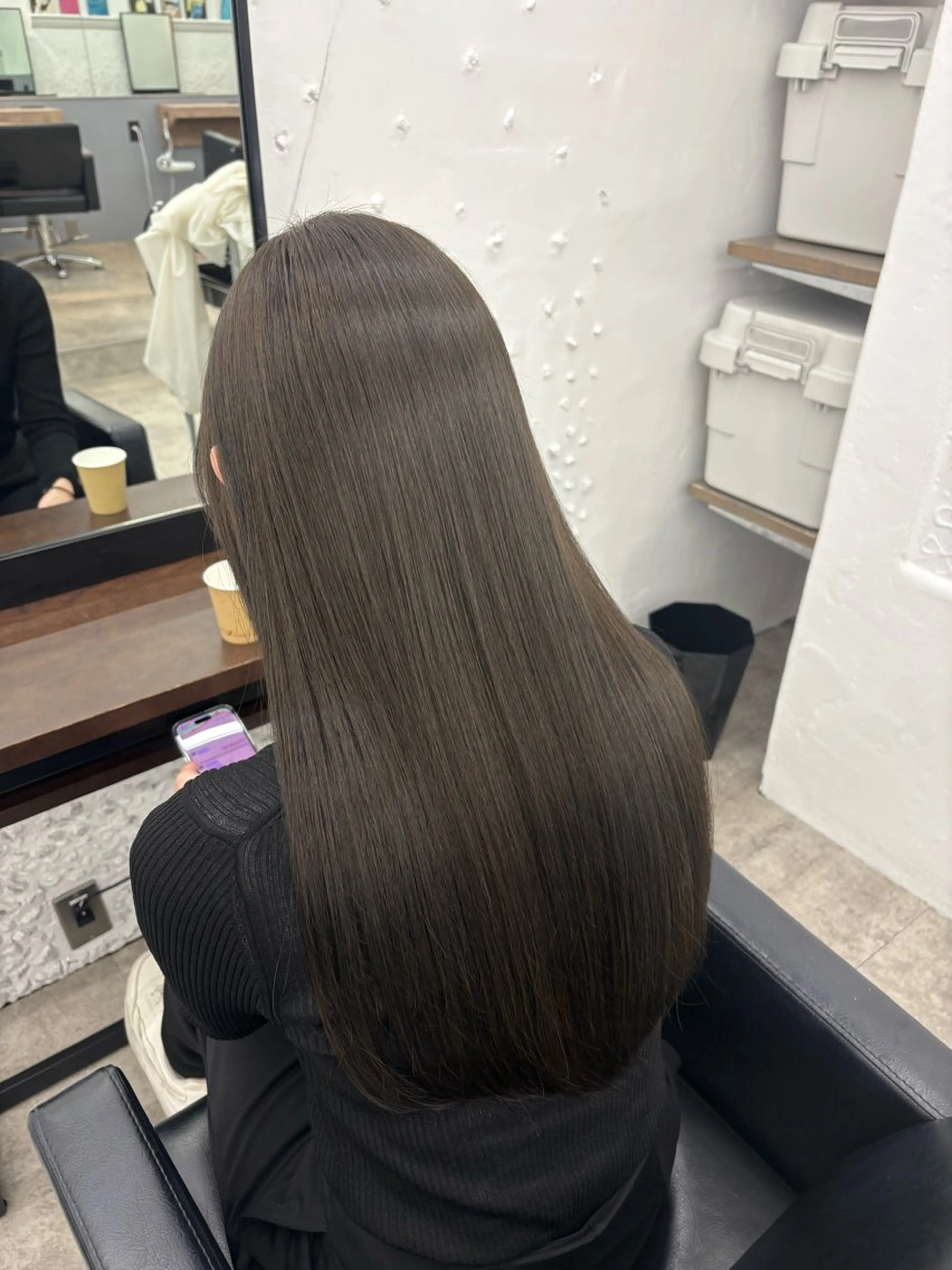 ロング カラー ヘアカラー トリートメント 🫧透明感カラー/ 寒色カラー/Risaのヘアスタイル