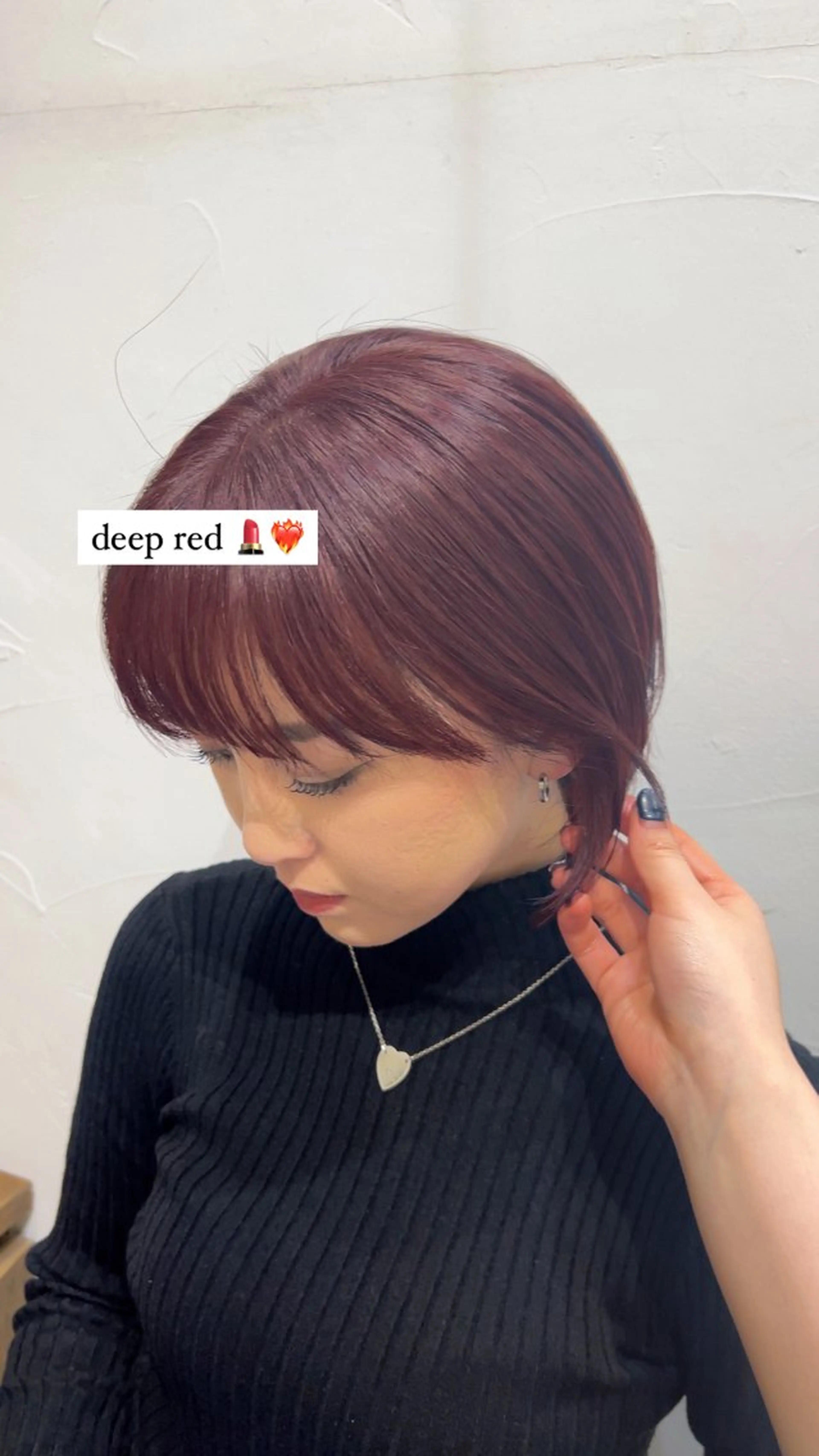 ミディアム カラー ブリーチ ブリーチなしカラー レッドカラー カット ヘアカラー トリートメント Henrietta  自由が丘所属・ベージュ/ブリーチ無 し/透明感/石井佑季のヘアスタイル