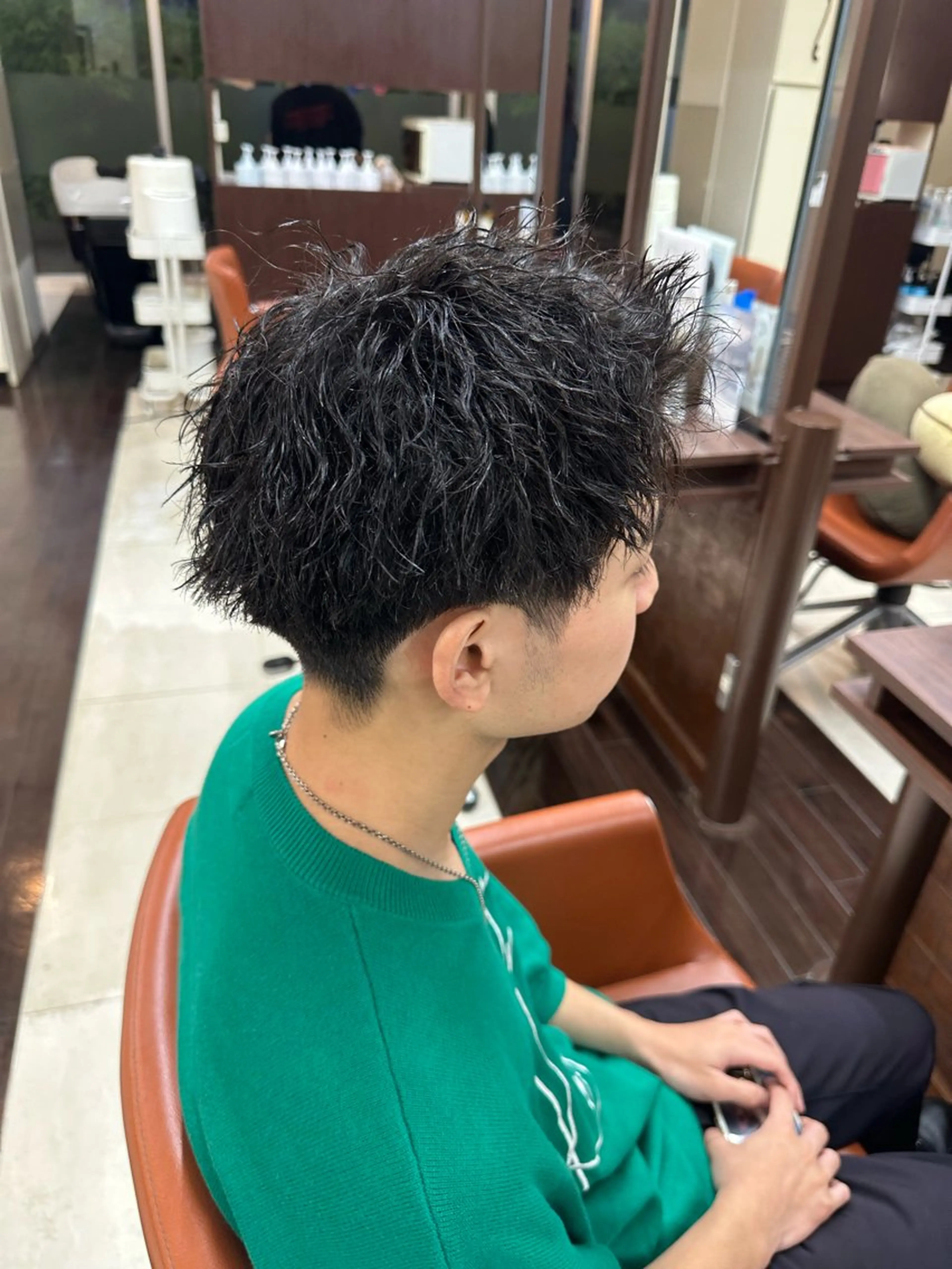 ショート カラー パーマ メンズ メンズパーマ ツイストスパイラルパーマ スパイラルパーマ カット パーマ ヘアセット 毎月230人担当/ メンズヘア/清和武虎のヘアスタイル