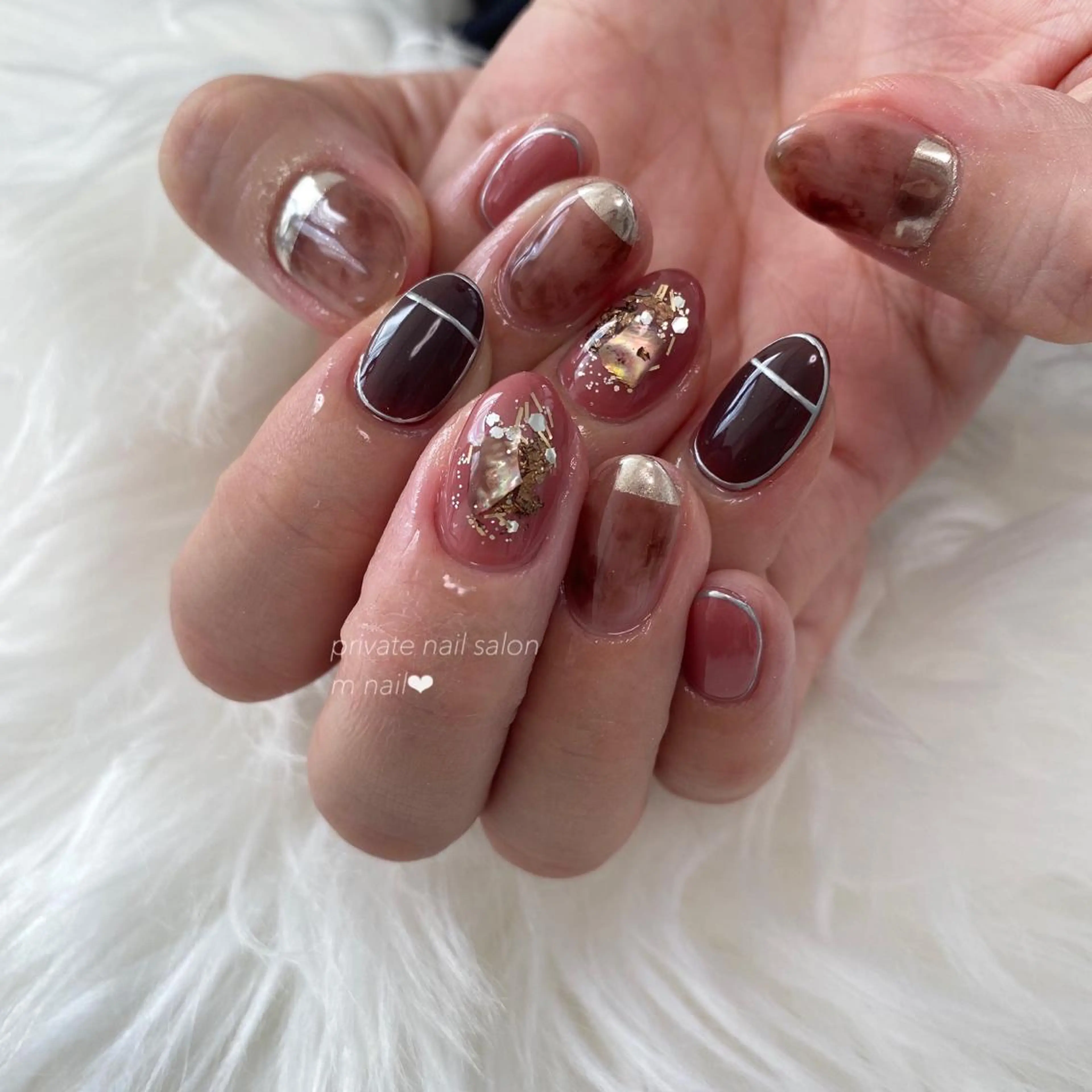 ネイル ニュアンスネイル ハンドネイル 小河原 舞のネイルデザイン