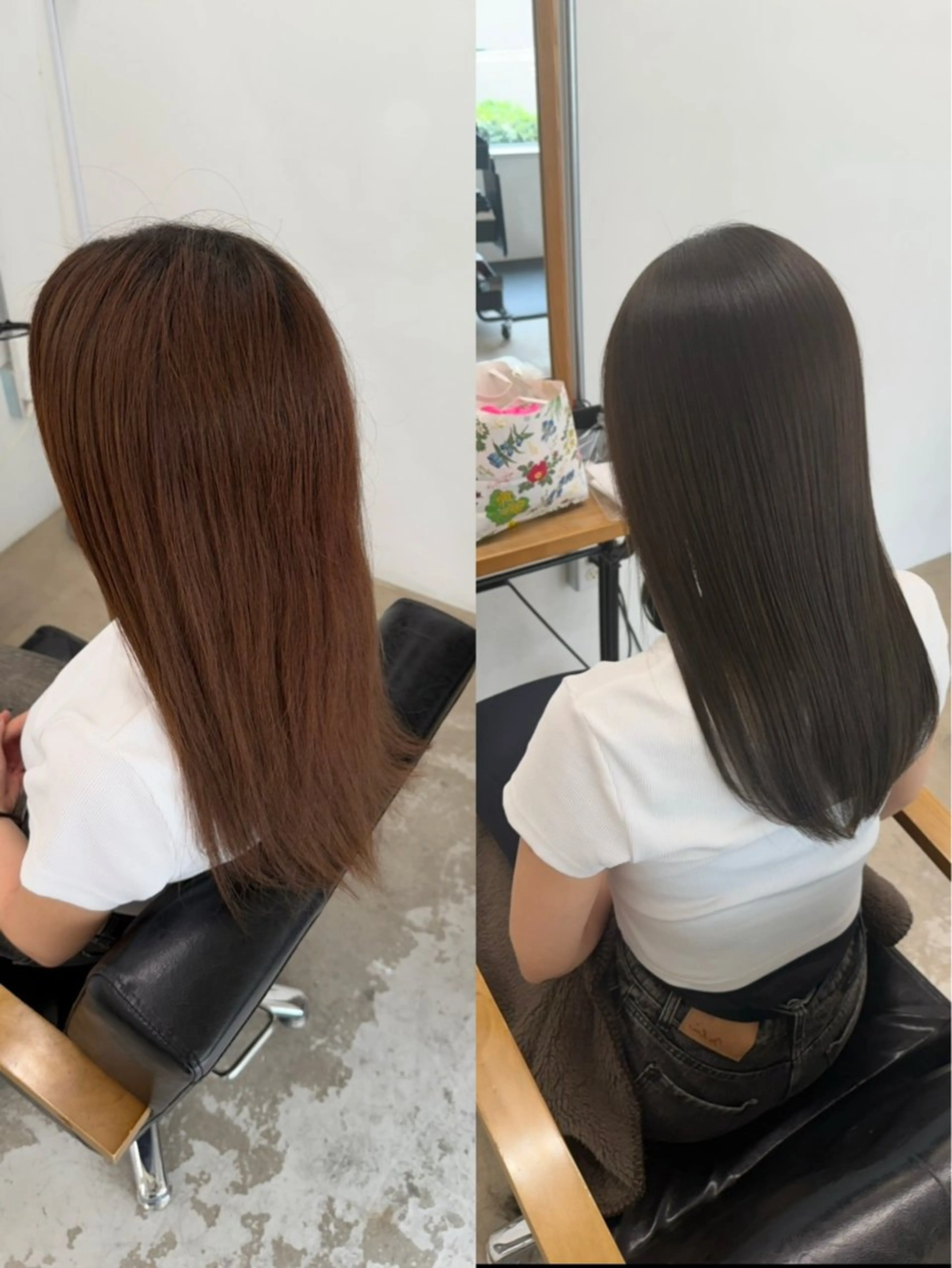 セミロング 髪質改善 カット ヘアカラー 縮毛矯正 トリートメント ひろし/髪質改善/ 縮毛矯正/上品✨のヘアスタイル