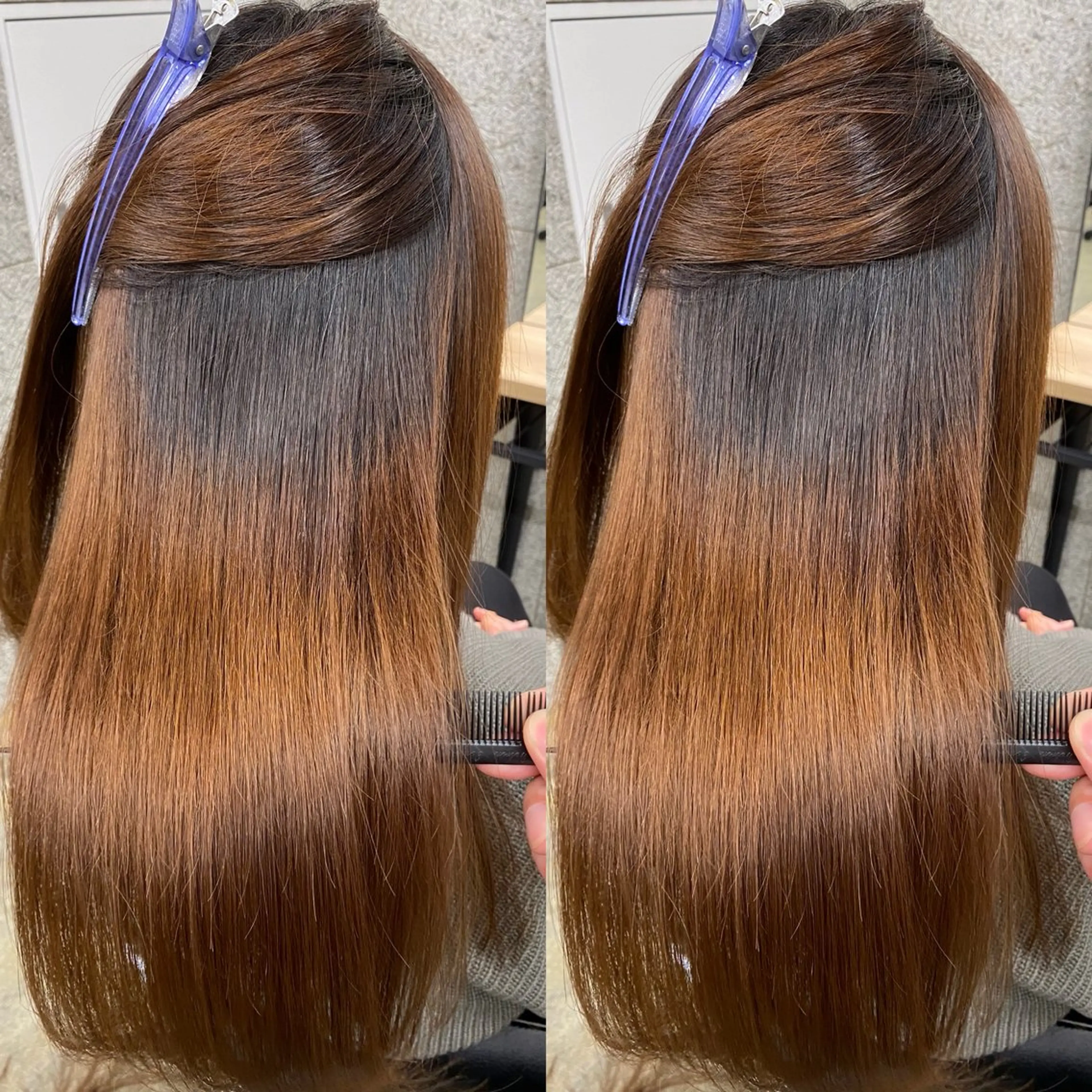 ロング カット 縮毛矯正 トリートメント WERULE pivot cross店所属・髪質改善/岡崎 亮のヘアスタイル