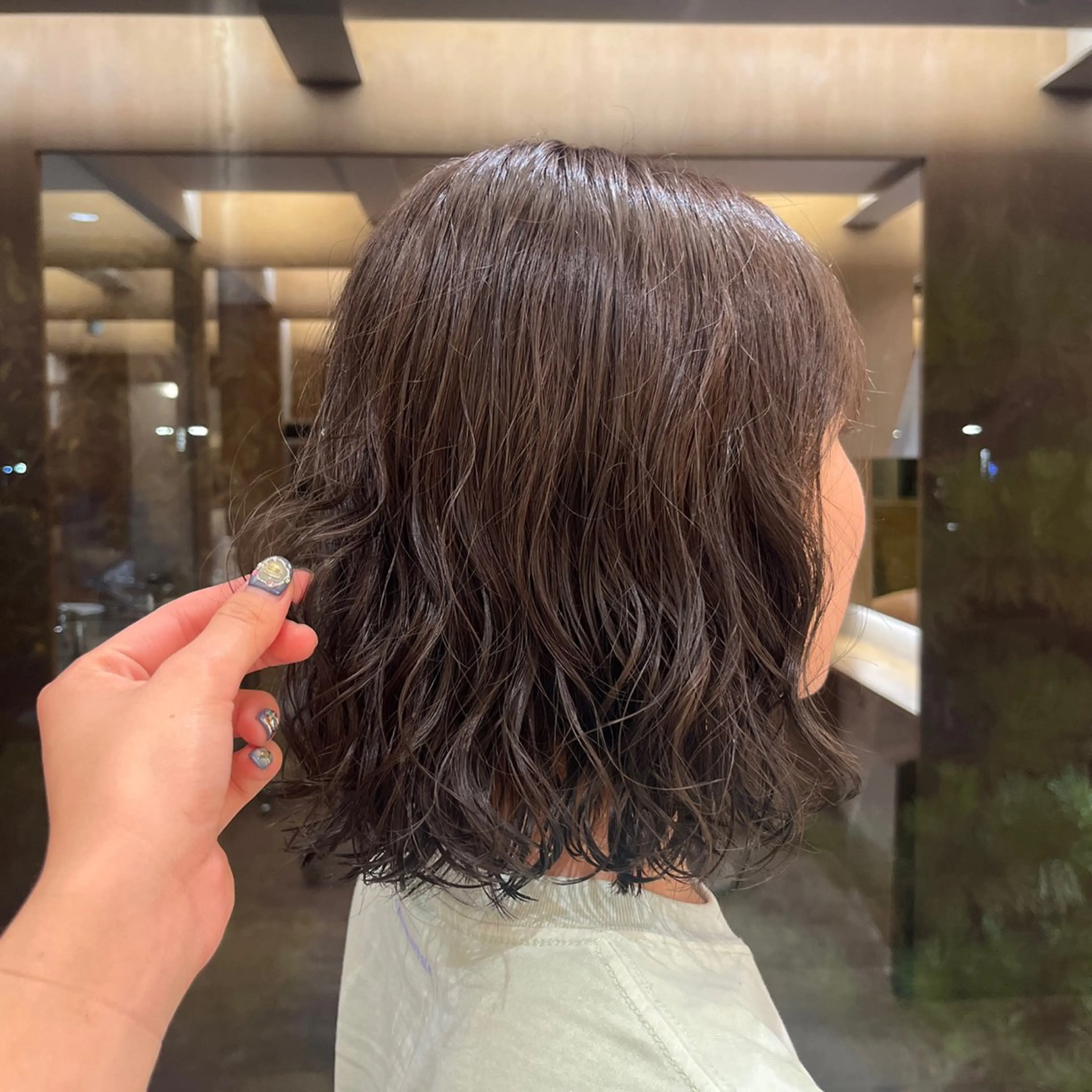 ミディアム カラー パーマ ✴︎マリナ✴︎ /縮毛矯正/wカラーのヘアスタイル