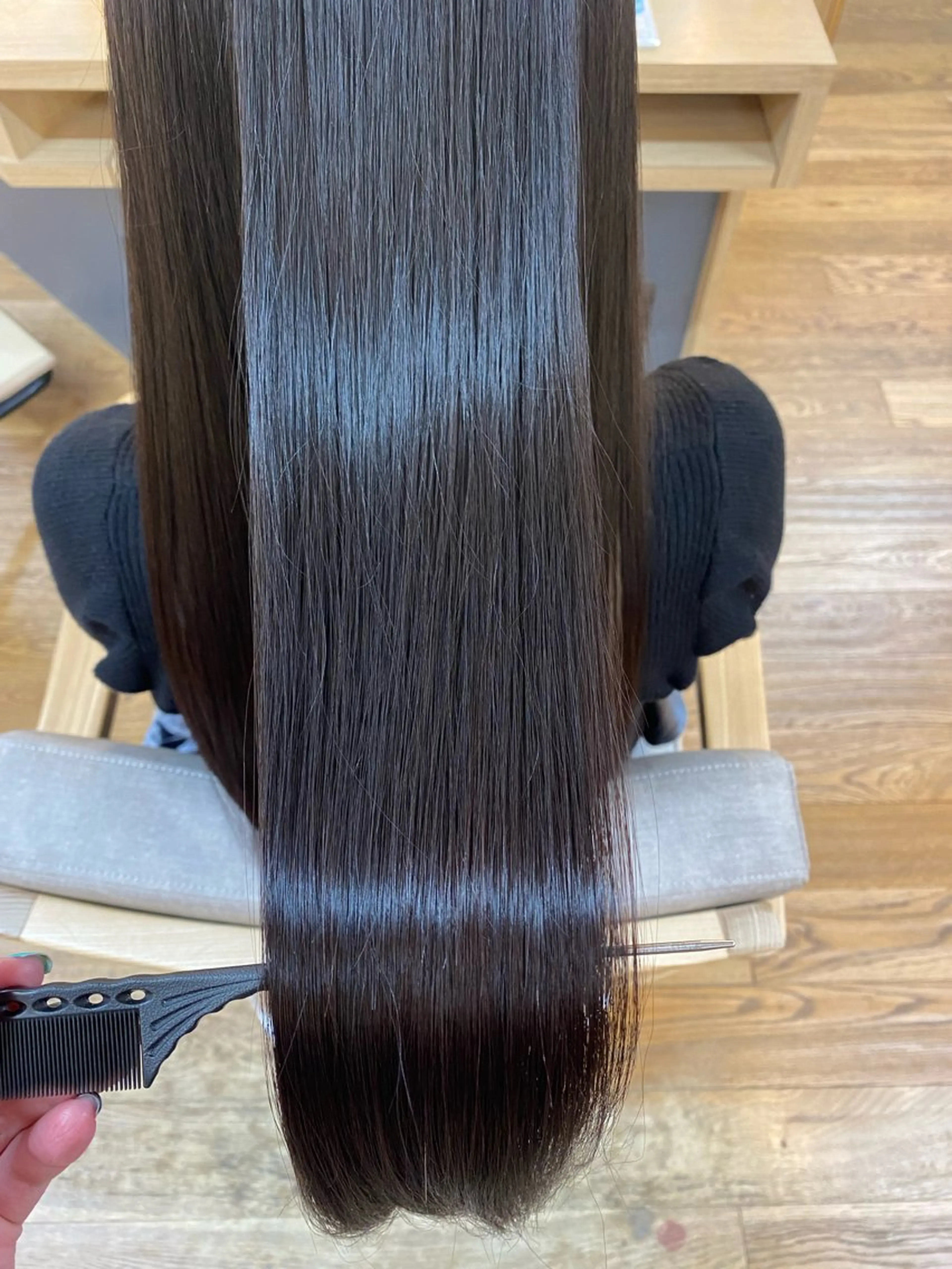 ロング トリートメント 韓国ヘア sasugaのヘアスタイル