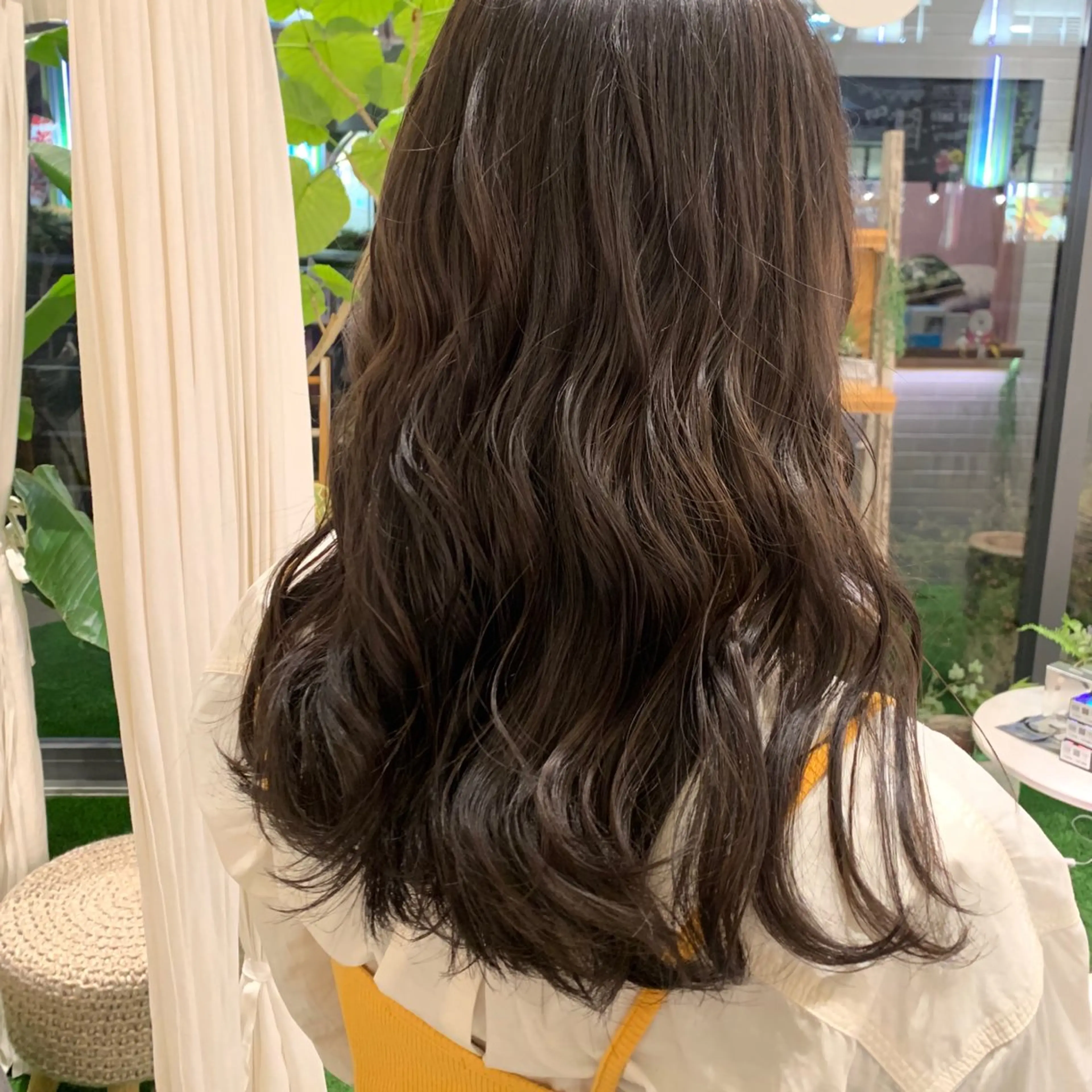 ロング カラー 透明感カラー オレンジ ハイトーンカラー/ ケアブリーチ🎀あやのヘアスタイル