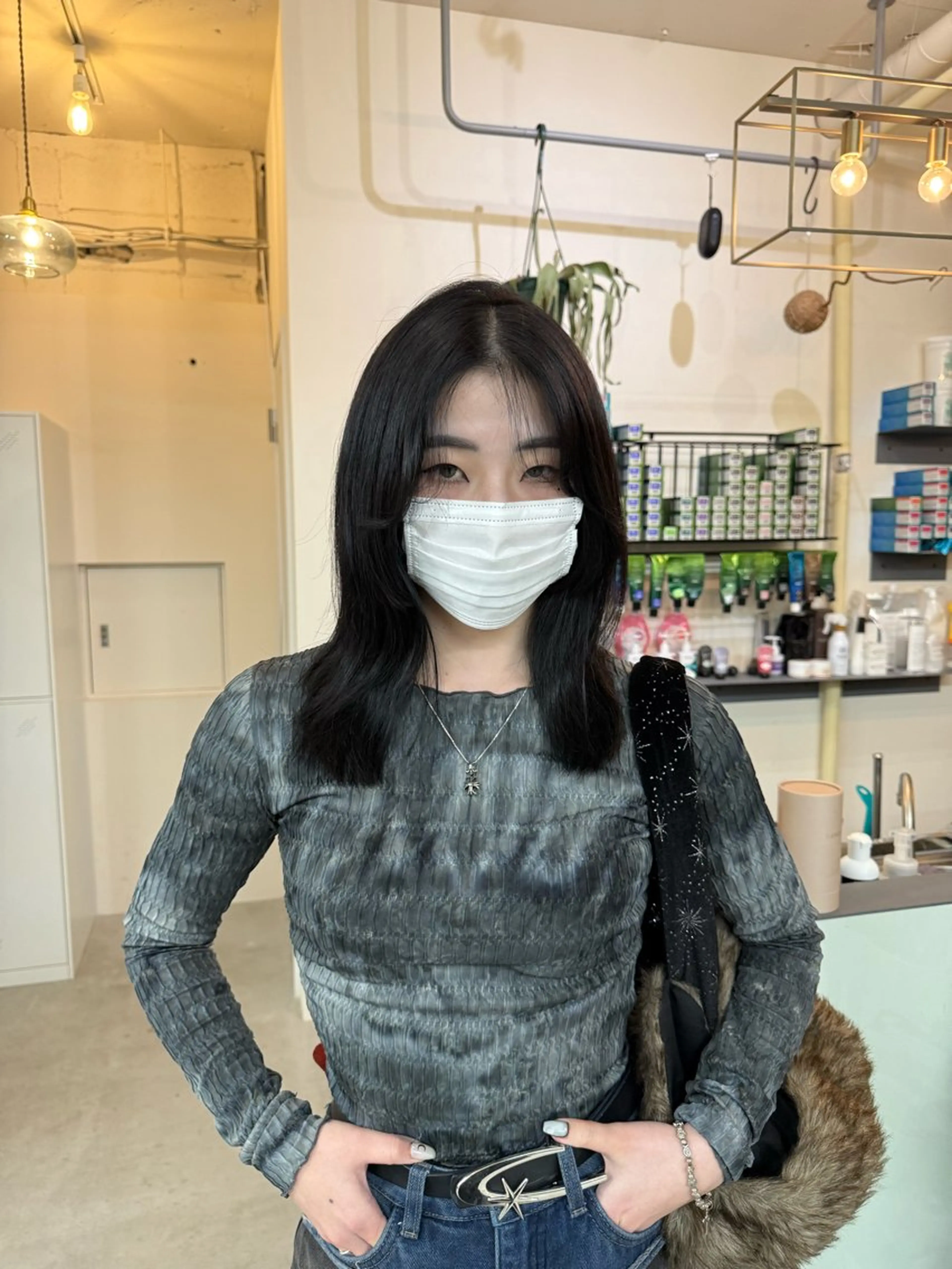 ミディアム 伸ばしかけ レイヤーカット カット pino.【ピノ】所属・pino代表ナガタ ユースケ/荻窪美容室のヘアスタイル