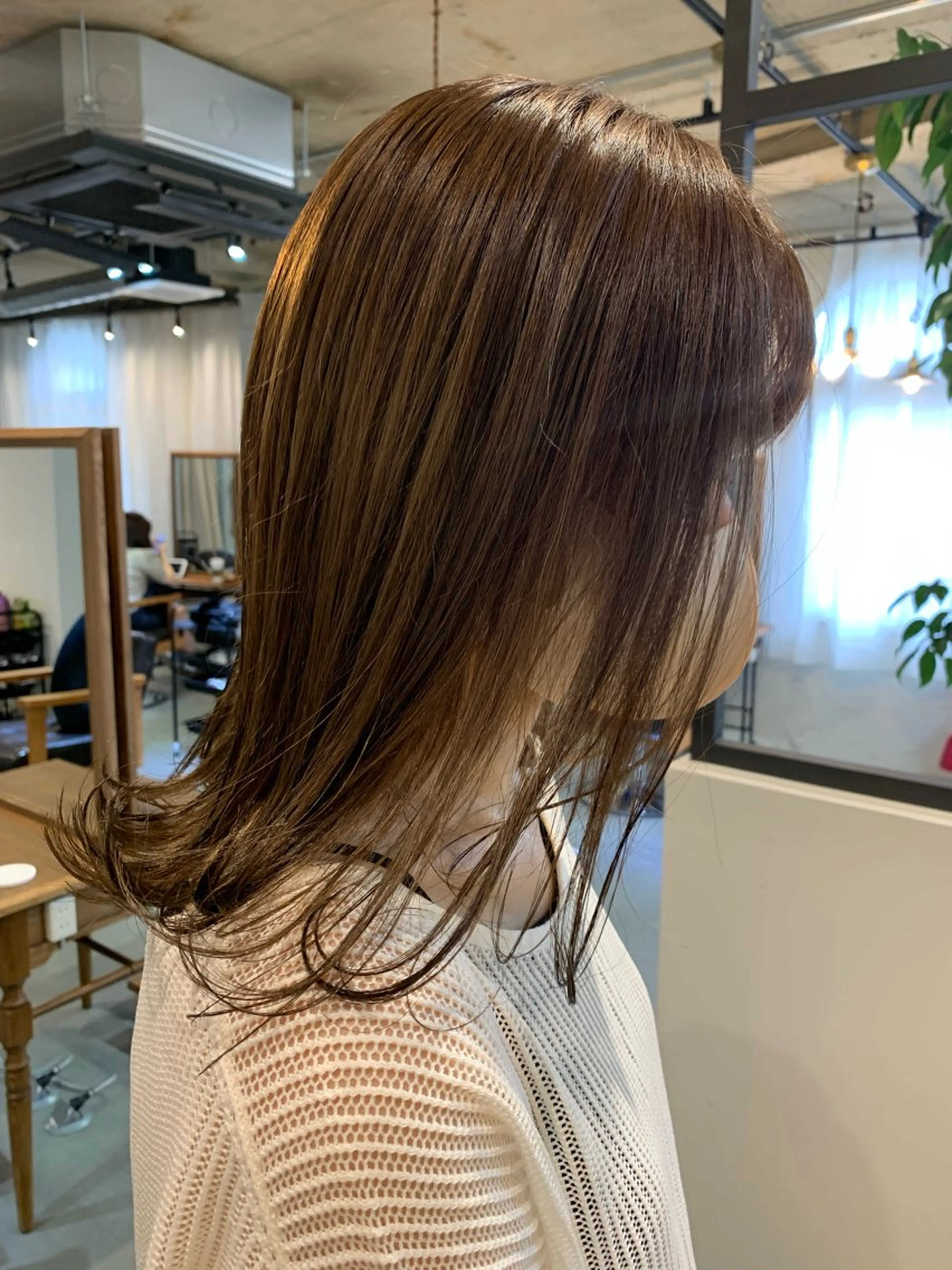 ミディアム カラー ベージュカラー インナーカラー 髪質改善/艶髪カラー 関野文也のヘアスタイル